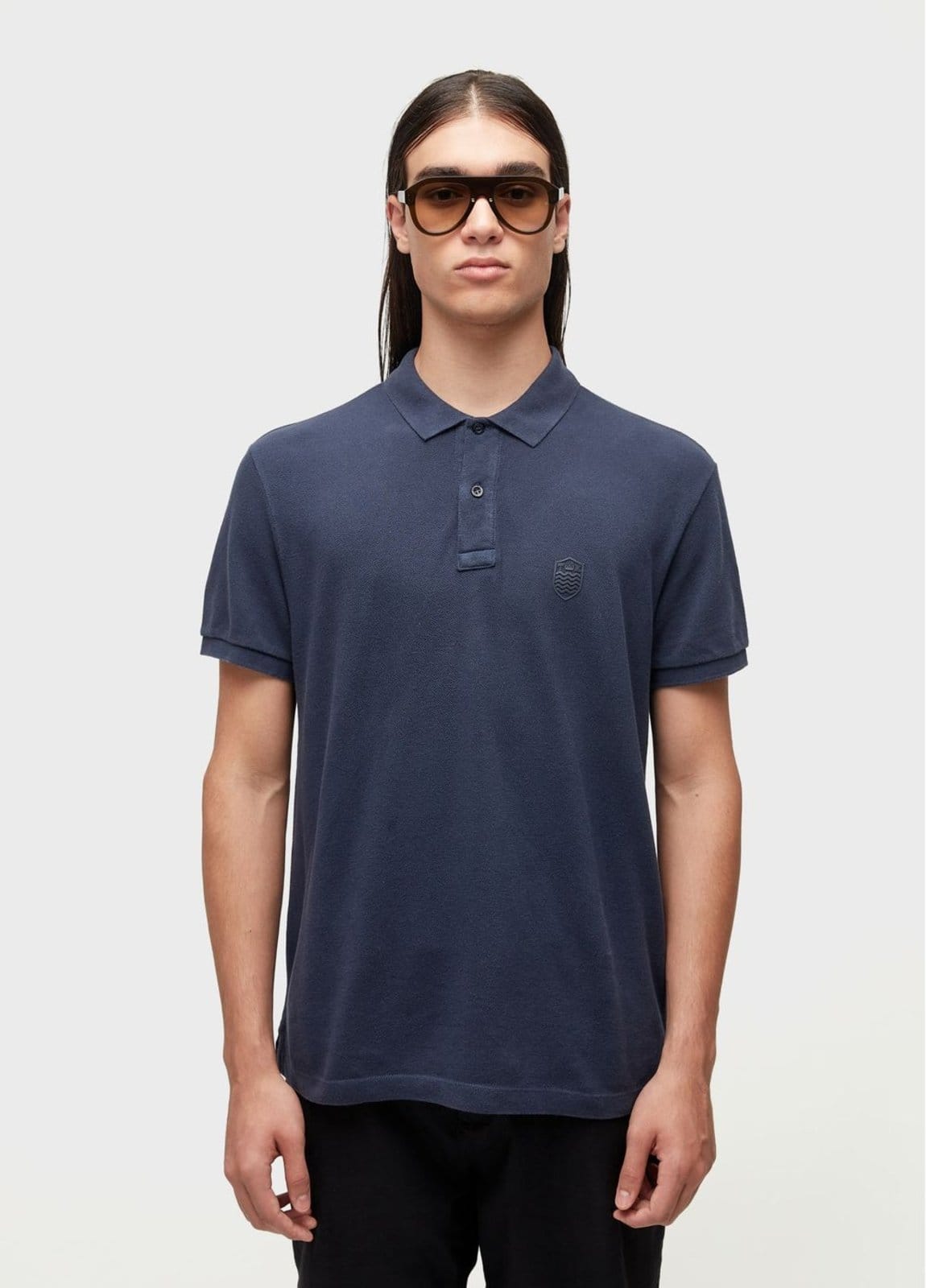 Polo brasão embossed color