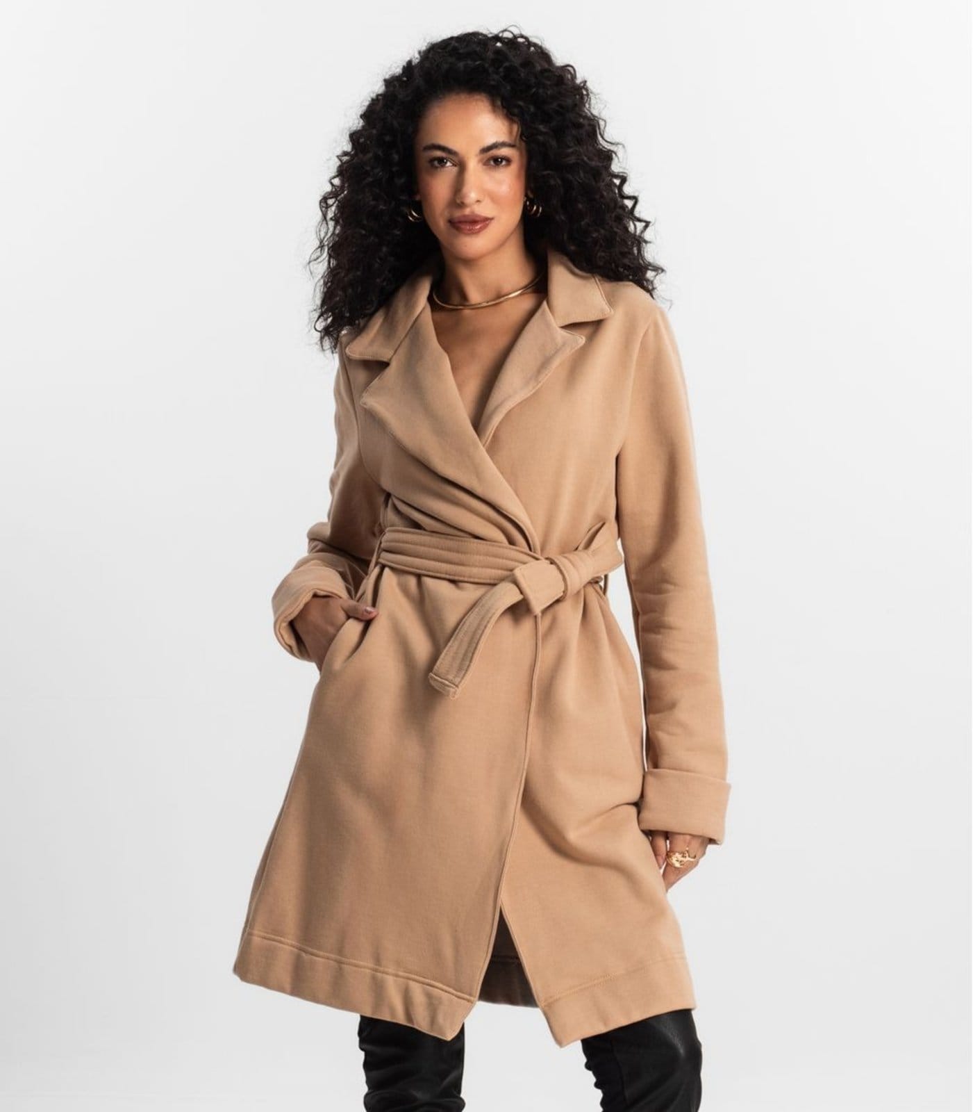 Vista 2 Trench Coat Feminino Rovitex Rovitex marrom