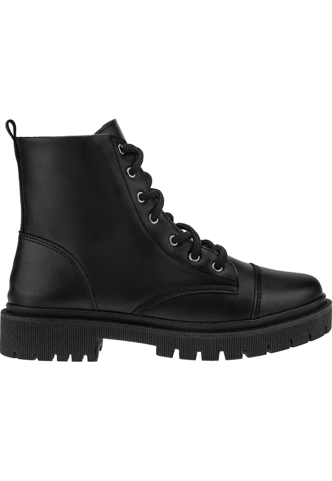 Vista 2 Coturno Lóris Shoes Militar Feminino Sola Tratorada Confortável 5001 LÓRIS SHOES preto