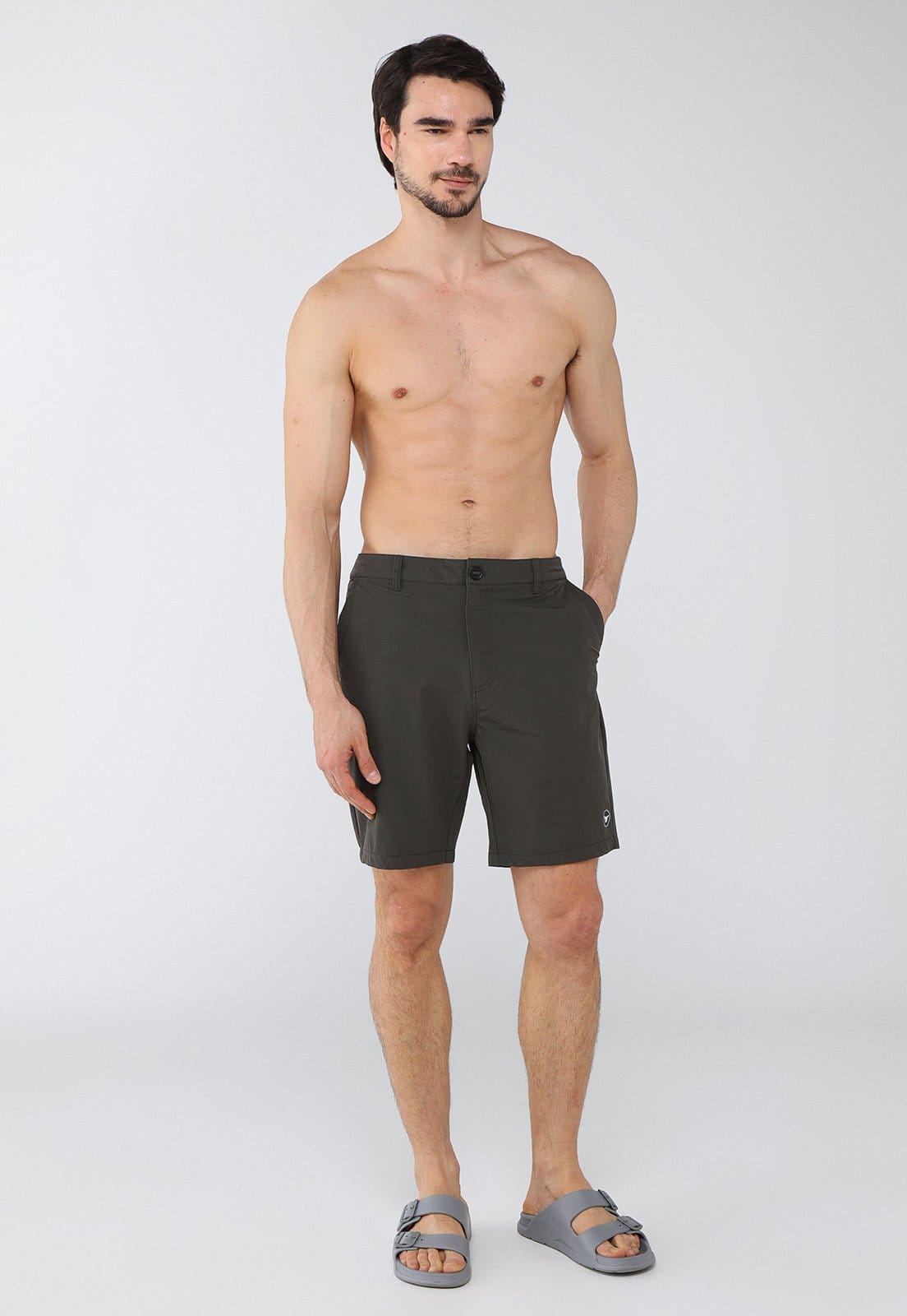 Vista 2 Bermuda Masculina Hang Loose Híbrida IMP Wash Hang Loose grafite