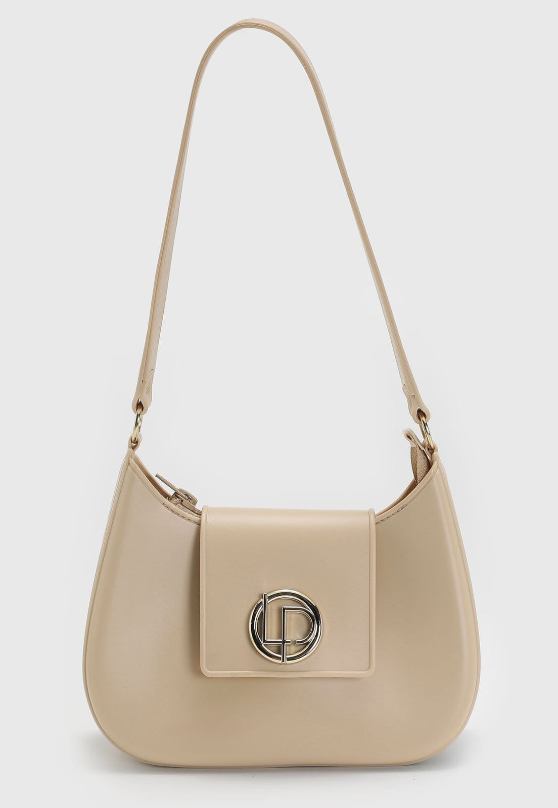 Vista principal Bolsa Feminina Lança Perfume Média Estruturada Lança Perfume bege