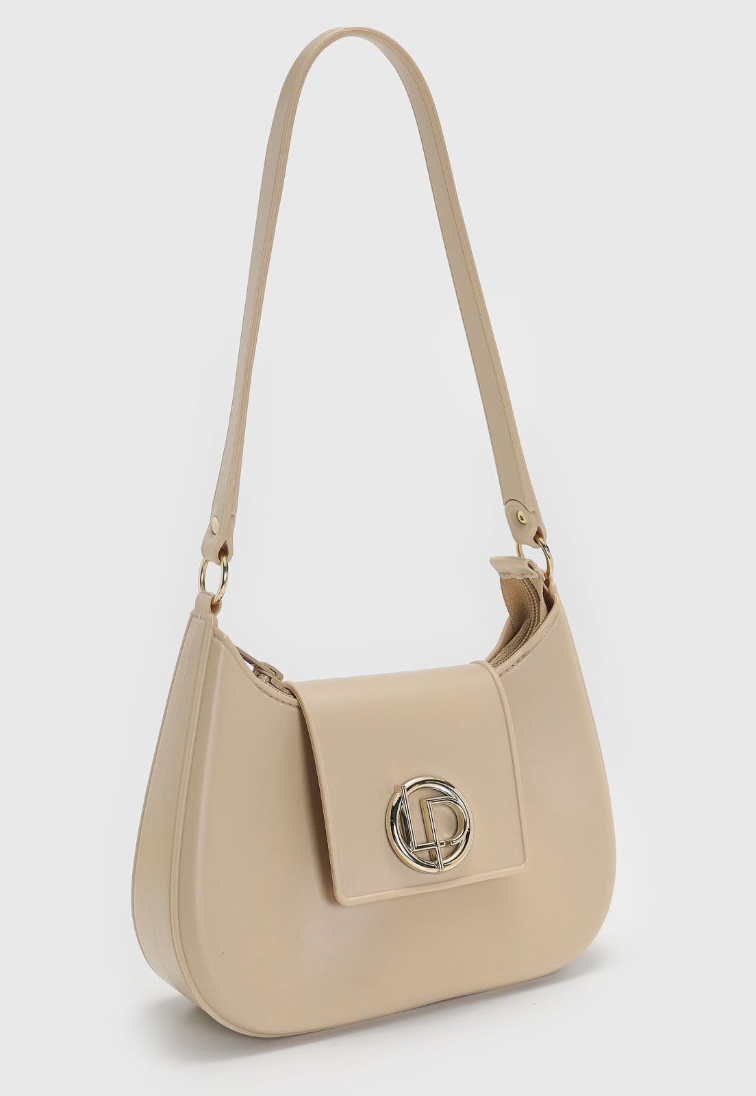 Vista 2 Bolsa Feminina Lança Perfume Média Estruturada Lança Perfume bege