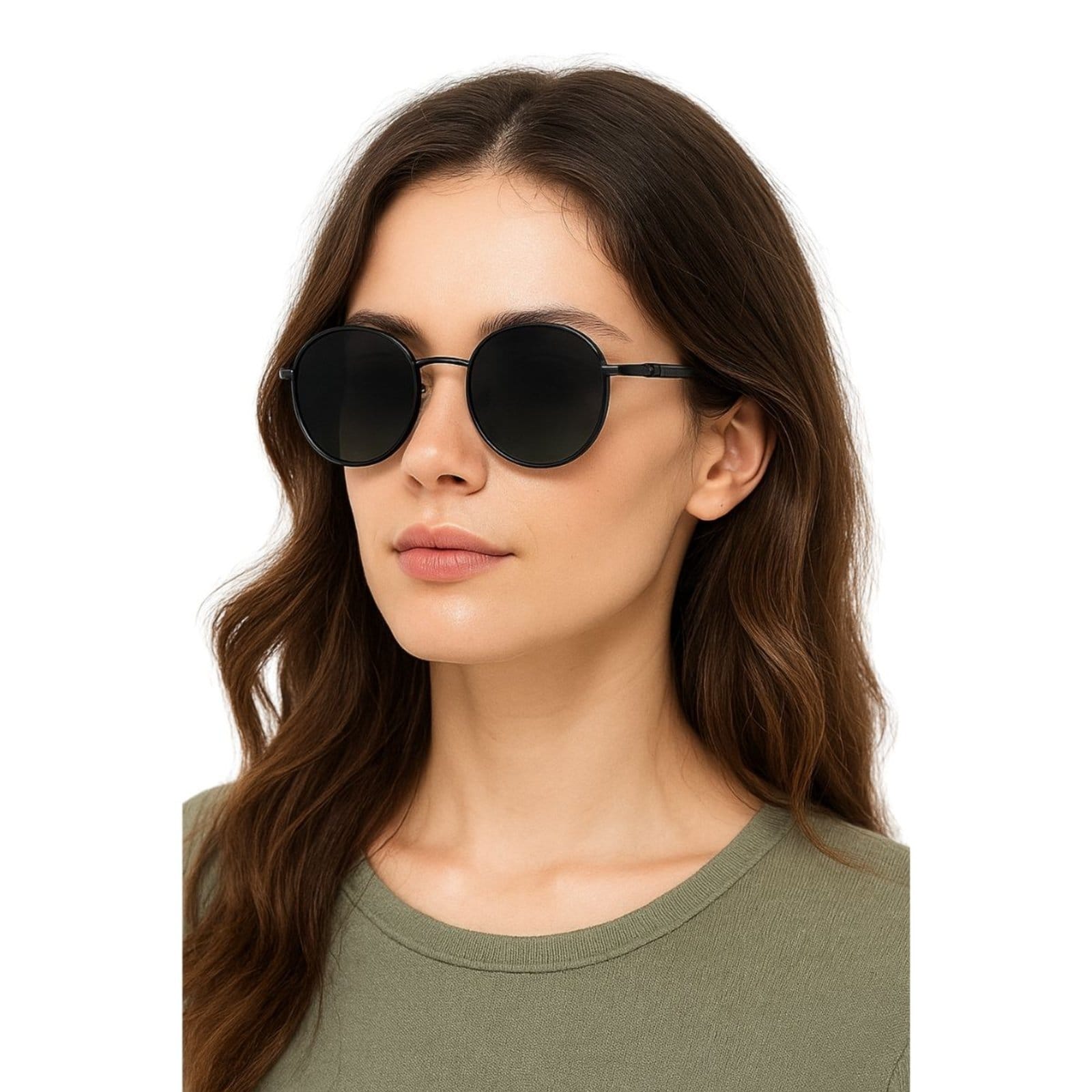 Óculos de Sol Redondo Vintage Premium UV400