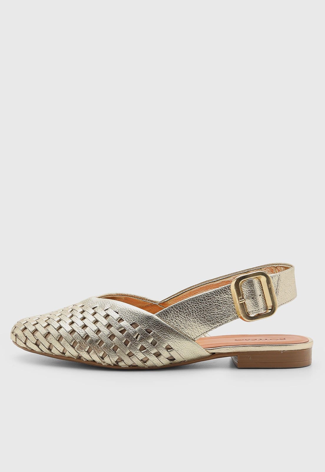 Vista principal Sapatilha Feminino Bottero Trama Metalizado Bottero dourado