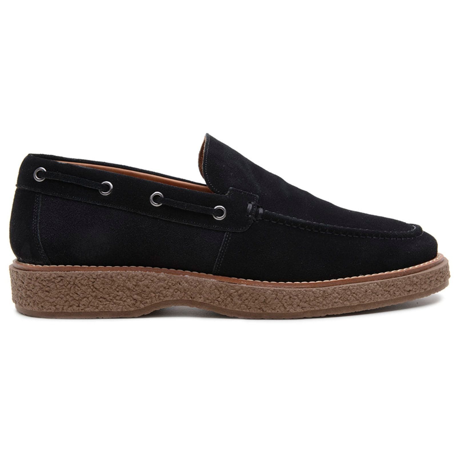 Vista 2 Sapato Casual Masculino Veritimo Dockside Mocassim Couro Clássico Slip On Confortável Veritimo preto