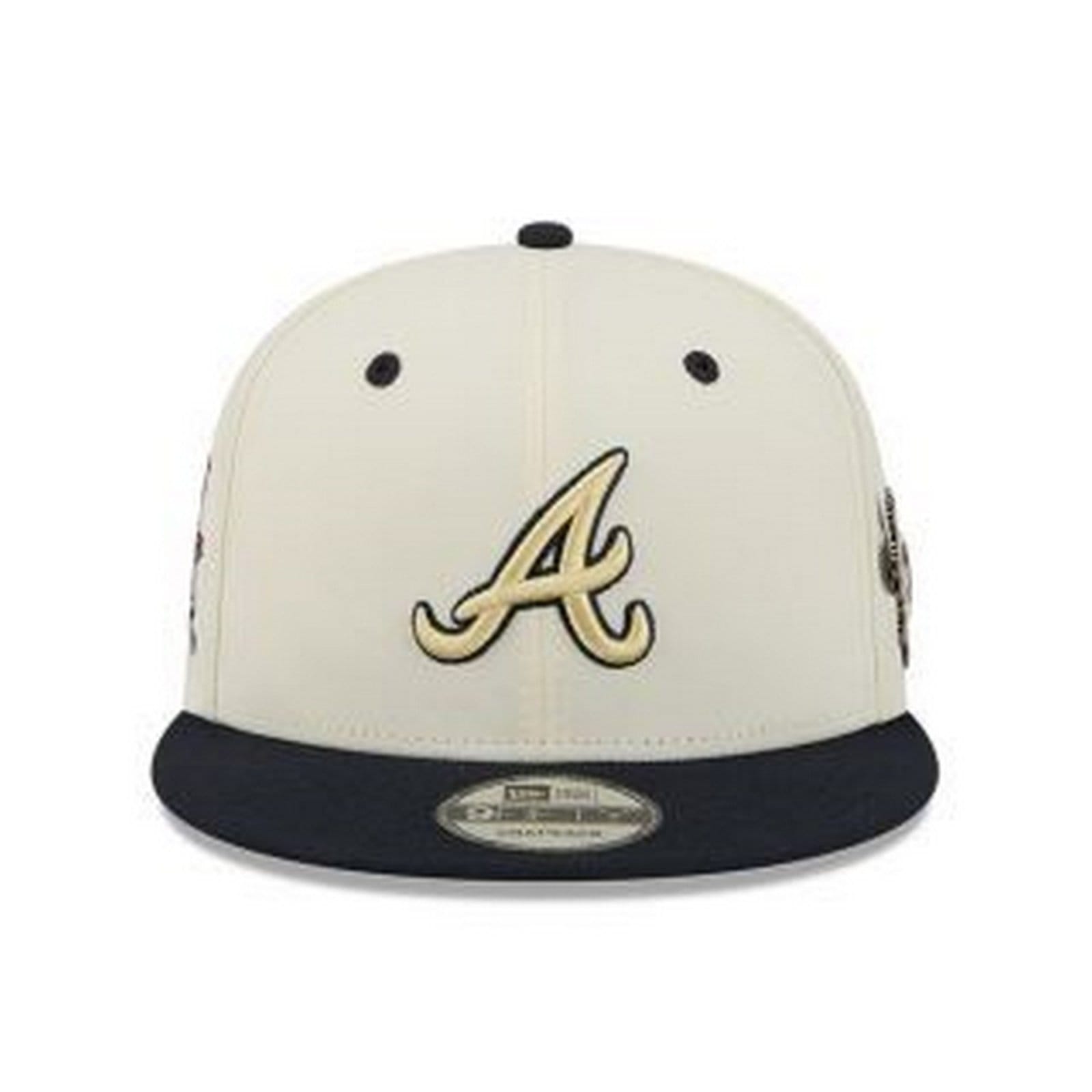 Vista 2 Boné New Era 9FIFITY Atlanta Braves MLB Marinho new era off-white