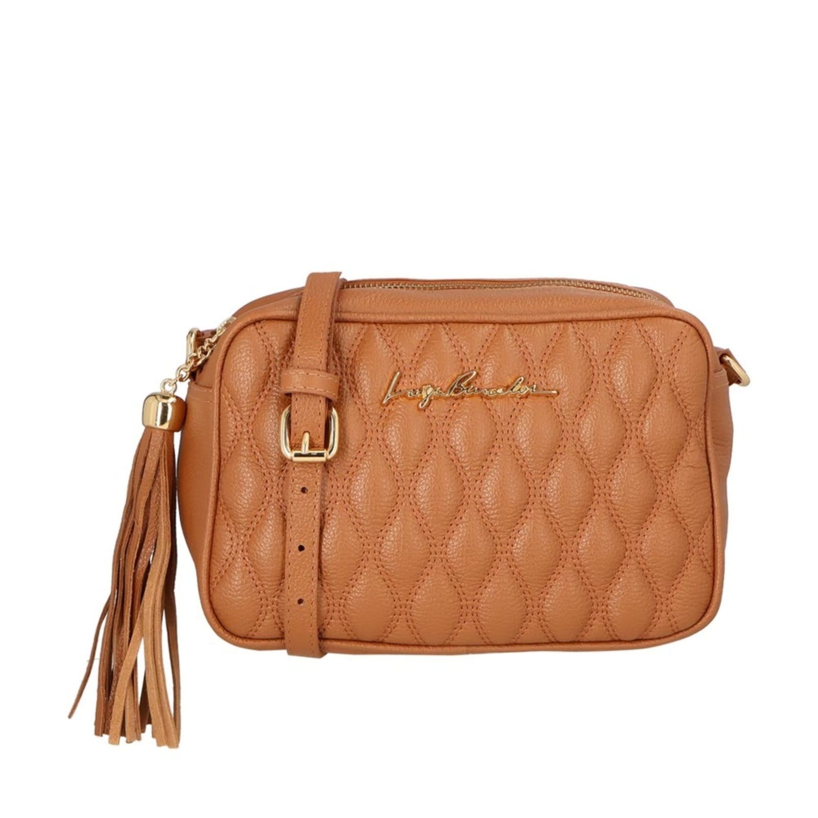 Vista principal Bolsa Viena Luiza Barcelos 77770041 Marrom Claro Luiza Barcelos unico