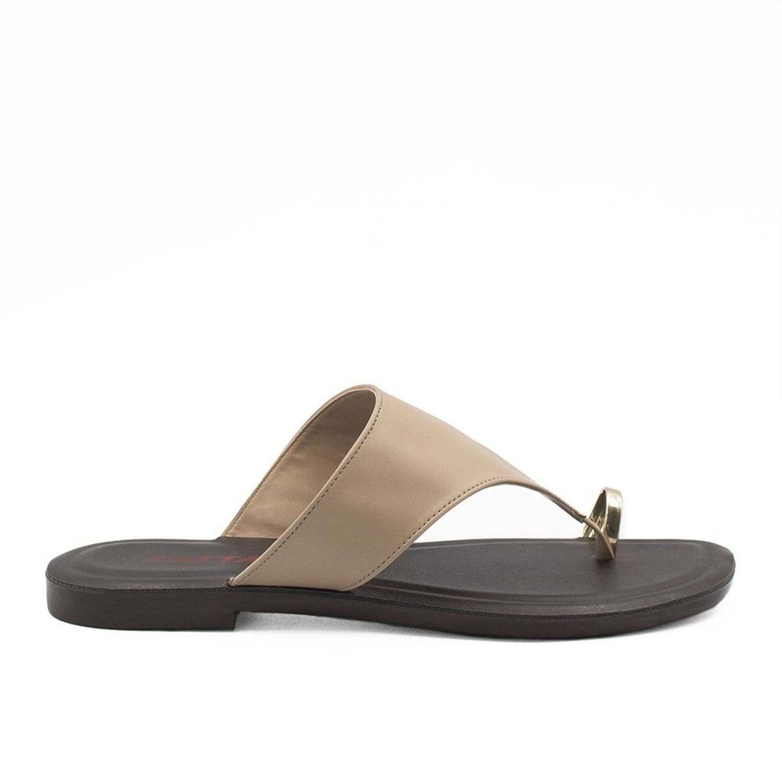 Rasteira de Dedo Zatta Alaide Taupe