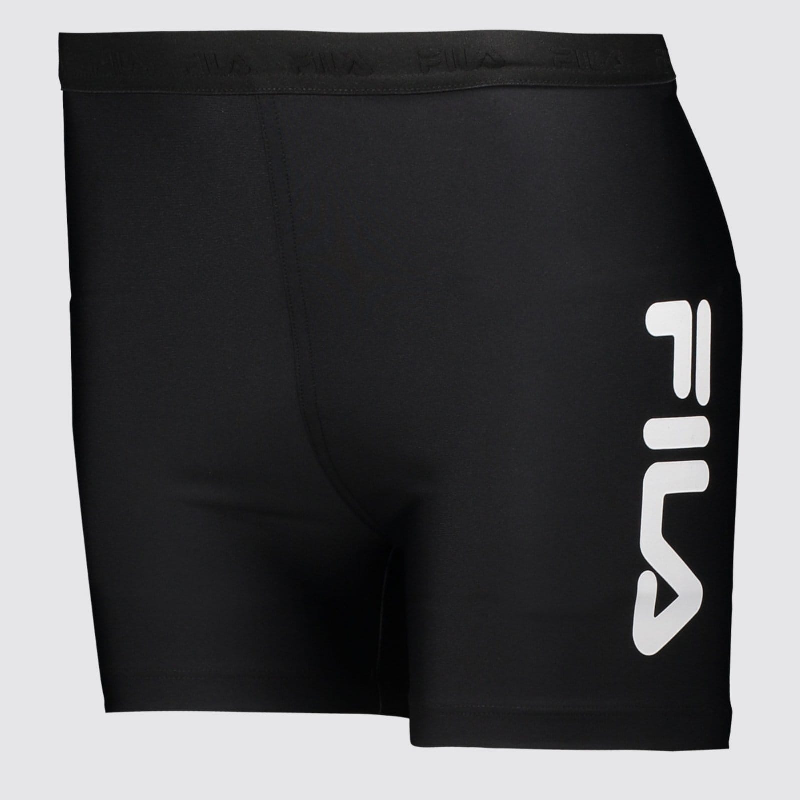 Vista 2 Shorts Fila Train Elastic V Feminino e Branco Fila preto