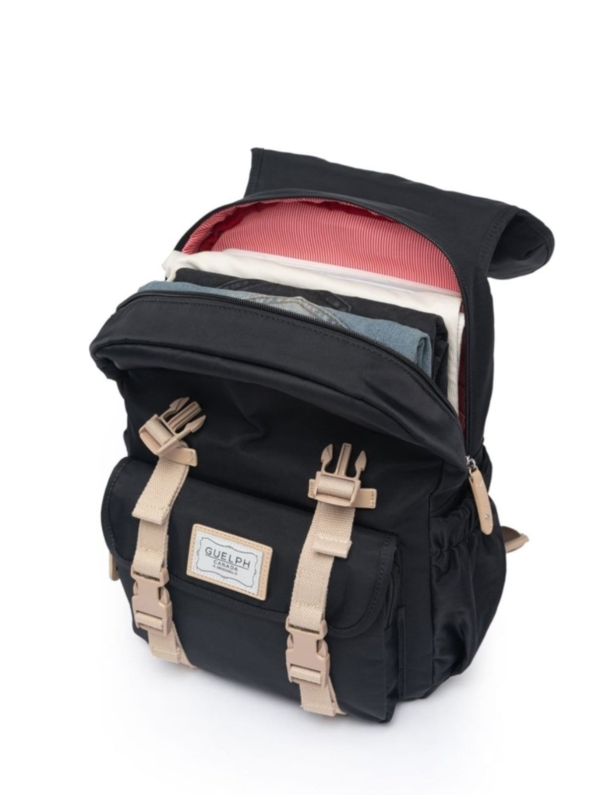 Vista 2 Mochila Feminina Bolsa Guelph Resistente Fashion Moda GUELPH preto