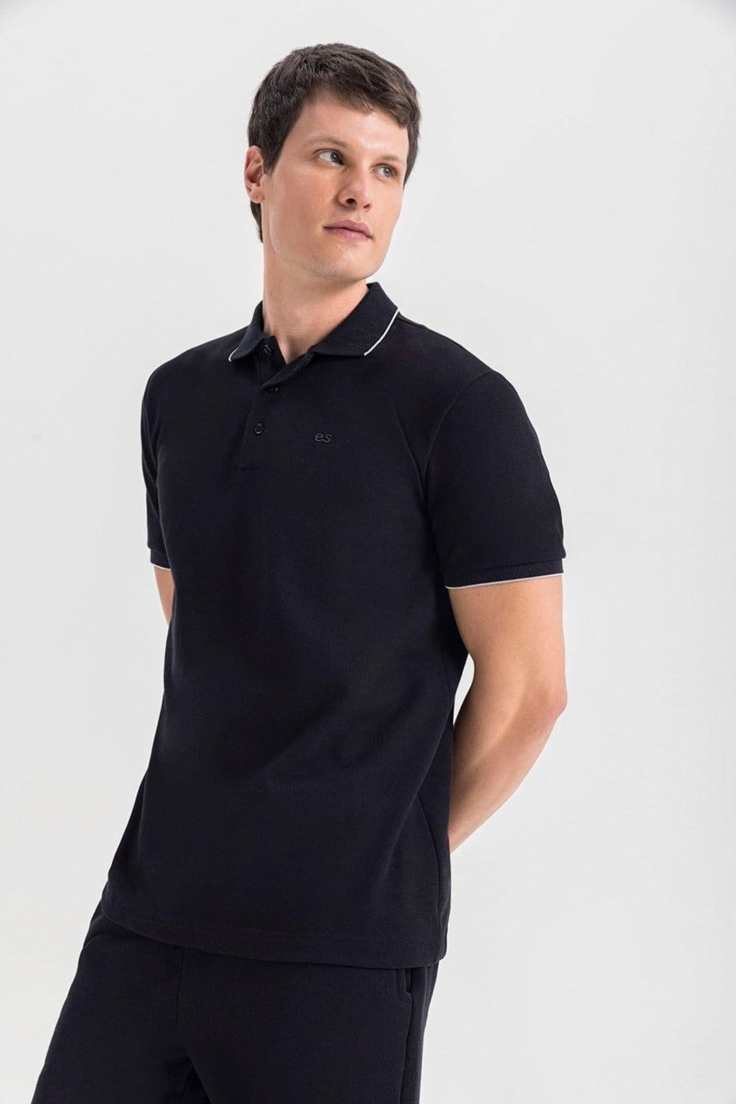 Camisa Polo Masculina Em Piquet Top Essendi