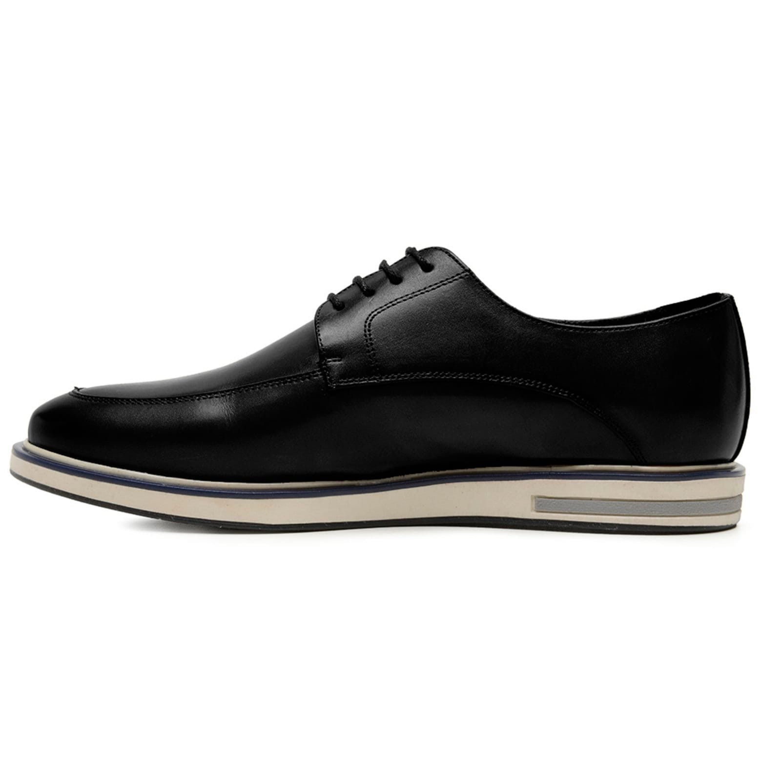 Vista 2 Sapato Masculino Derby Veritimo Mocassim De Couro Casual Brogue Conforto Trabalho Veritimo preto