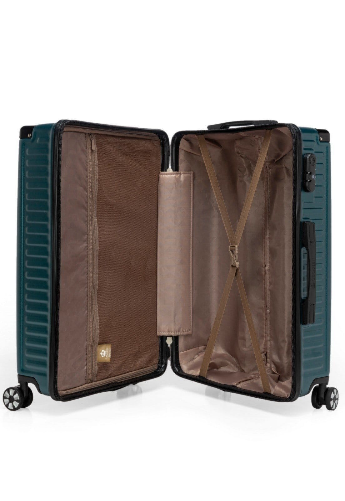 Kit 3 Malas Lequeen de Viagem Grande Bordo Resistente Rodas 360 Abs - 2