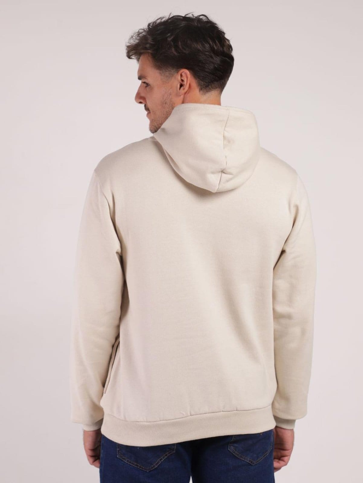 Vista 2 Moletom Masculino AREIA DZero amarelo