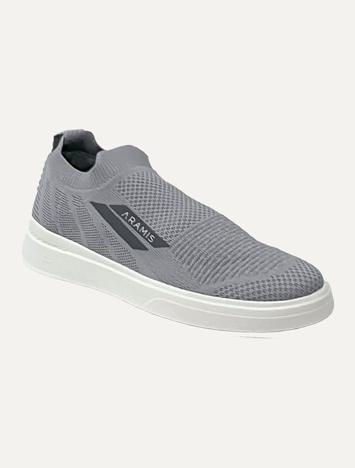 Vista 2 Tênis Aramis Masculino Slip On Journey K-nit Tan Cinza Aramis cinza tan