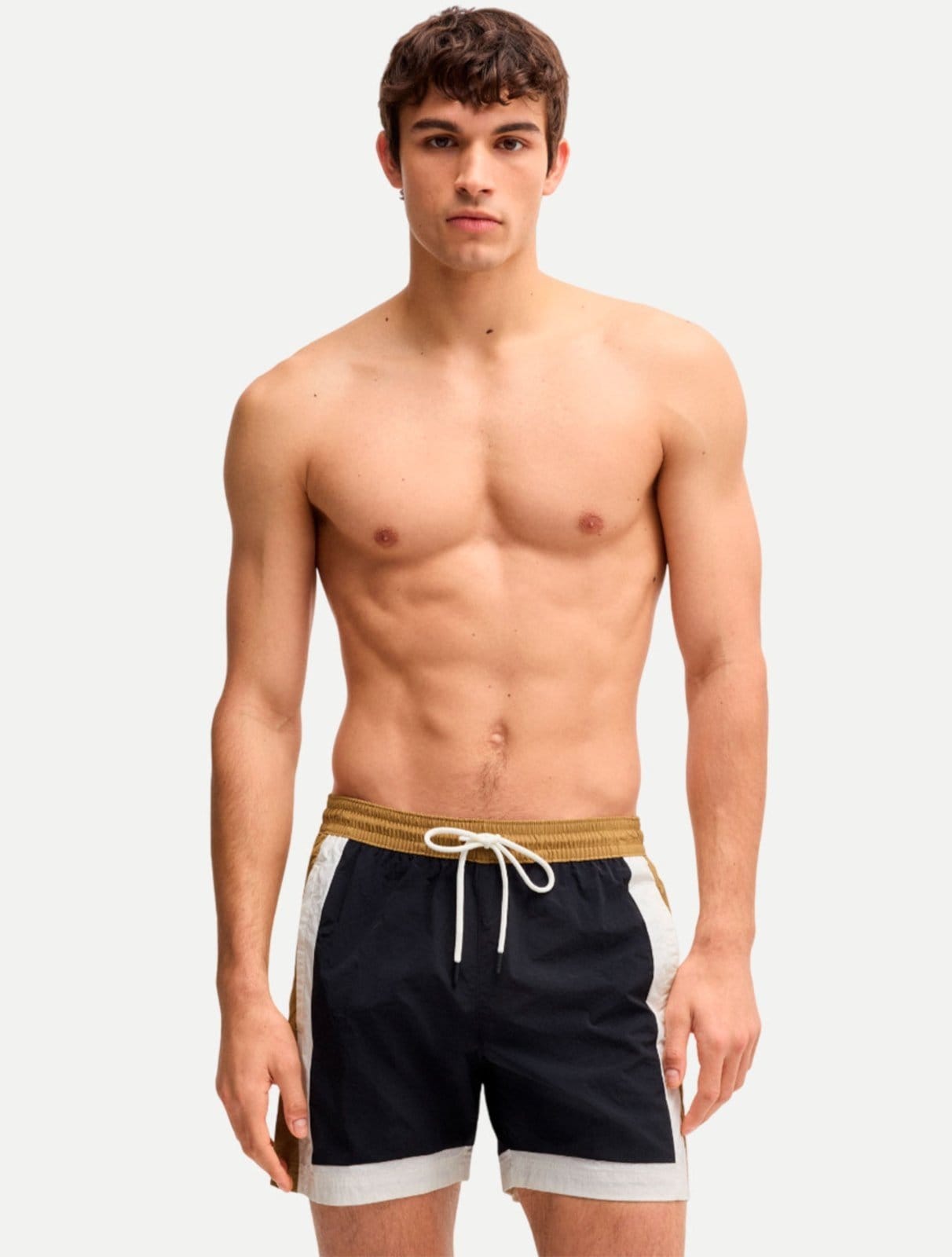 Vista 2 Short Hugo Boss Regular Remy Preto Branco Hugo Boss caqui