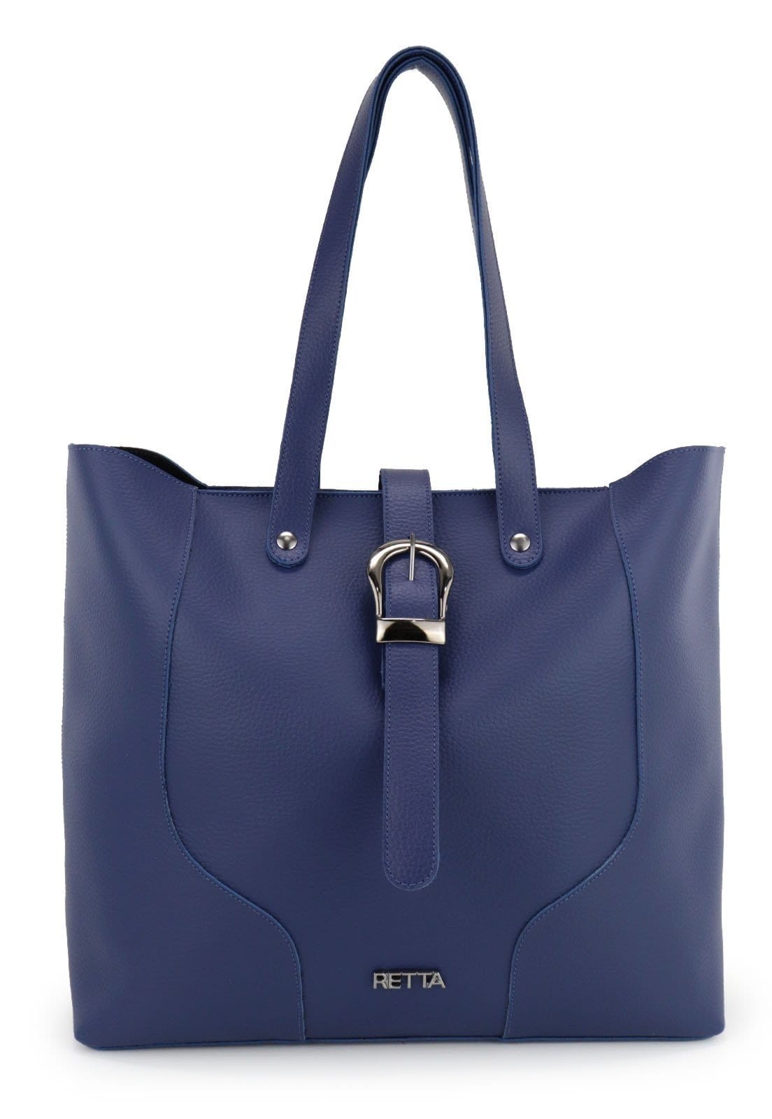 Vista 2 Bolsa Saco Feminina Fivela Retta Oficial Retta Oficial azul