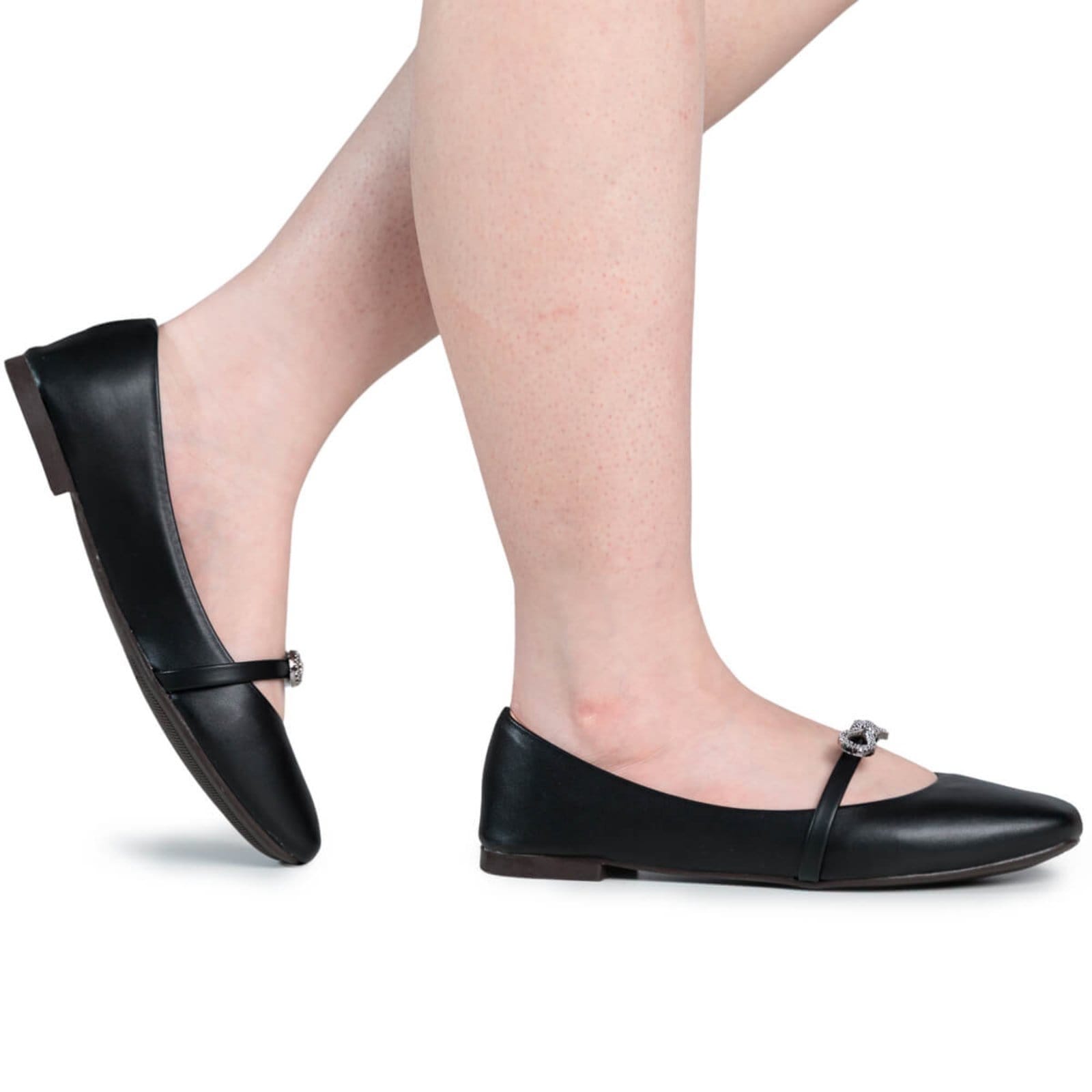 Sapatilha Feminina Flat Bailarina Tira com Laço ABS Confortável Via Angel 9302