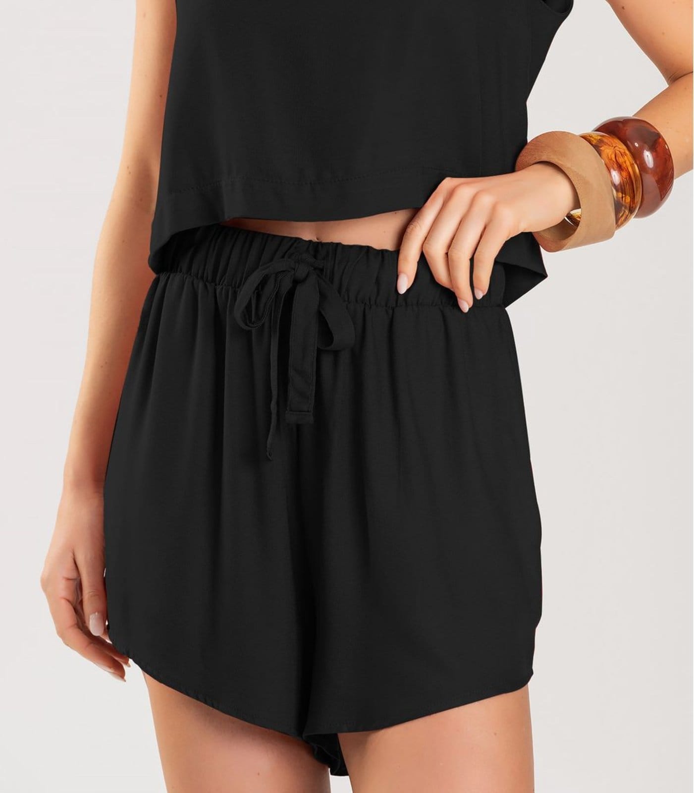 Vista 2 Shorts Feminino Dianna Dianna preto