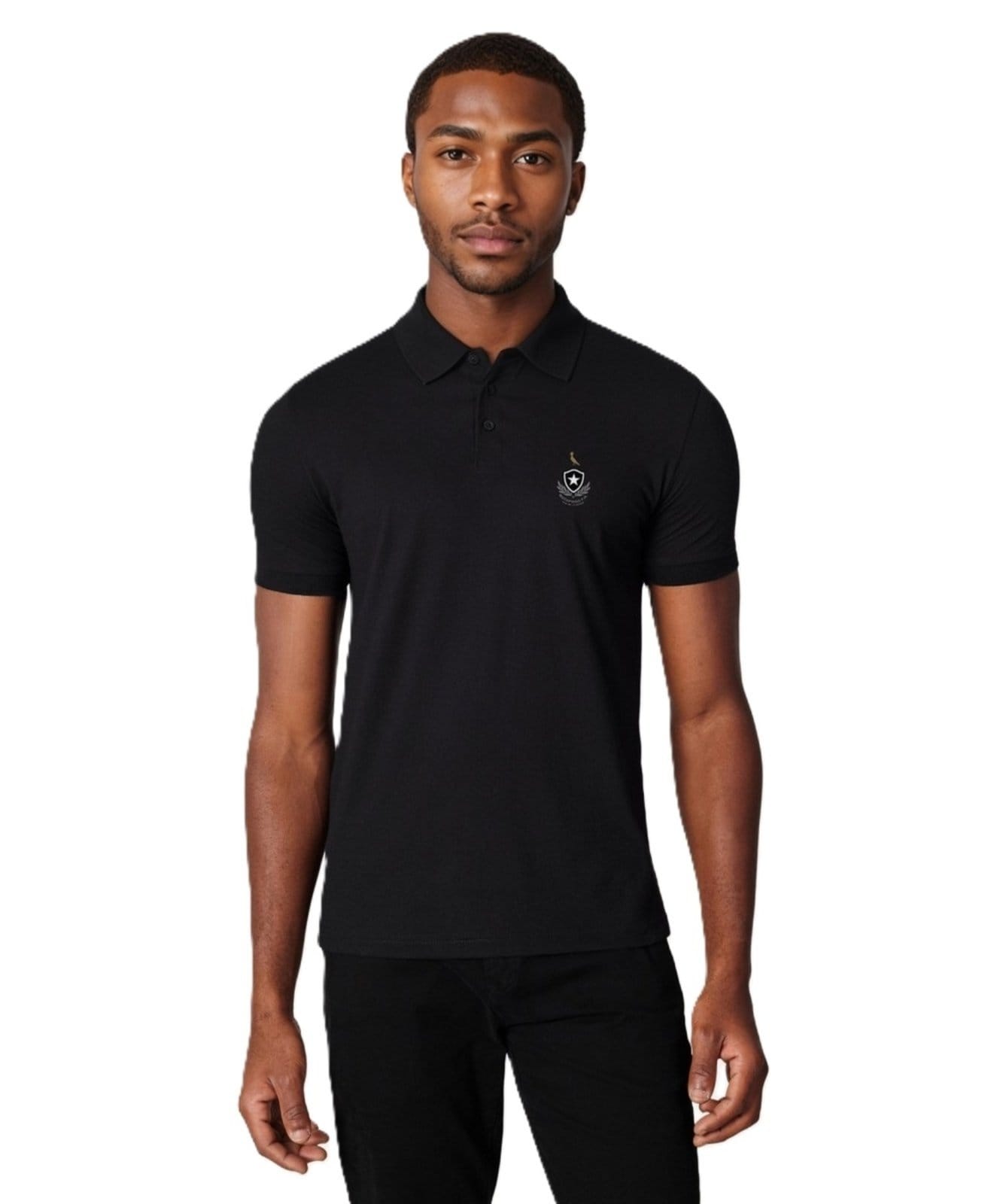 Polo Botafogo Escudo Laurel Patch