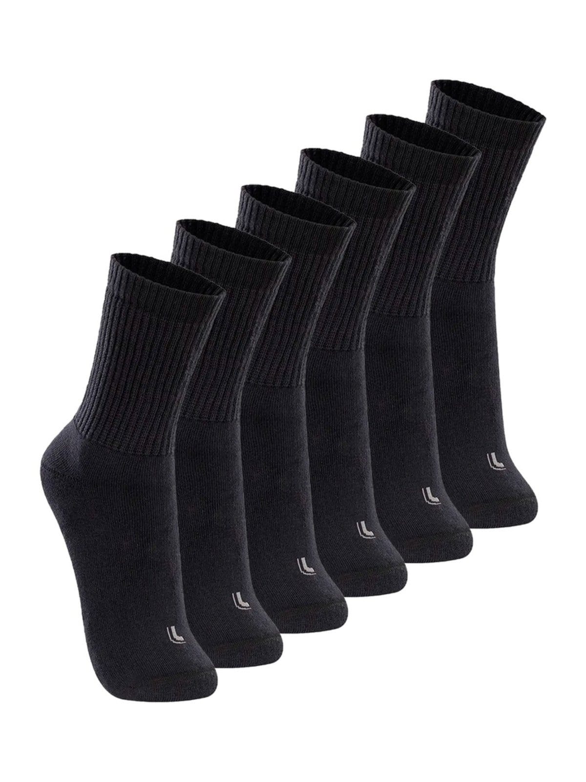 Kit com 6 Pares de Meias Esportiva Cano Longo Lupo