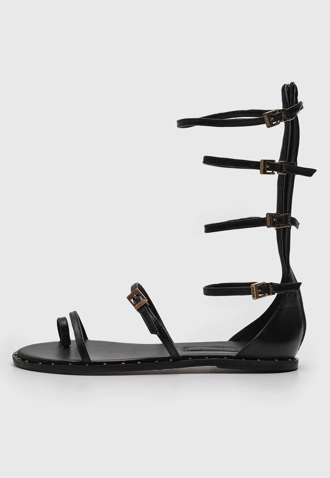 Sandália Santa Lolla Gladiadora Preta