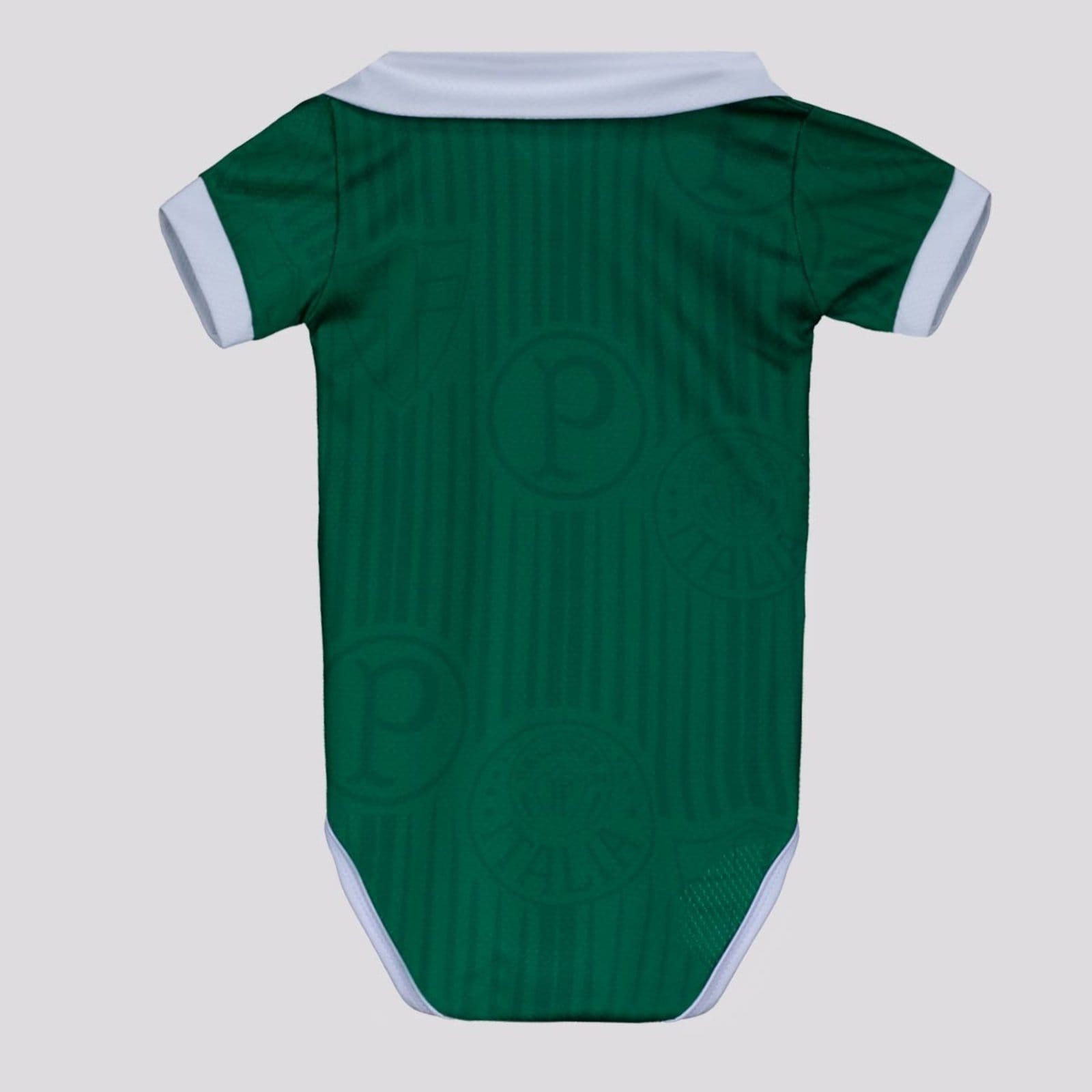 Vista 2 Body Palmeiras Premium Torcida Baby branco