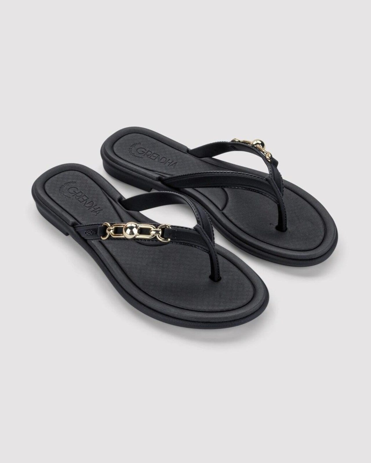 Vista 2 Rasteira Grendha Mais Conforto Sintonia GRENDHA preto