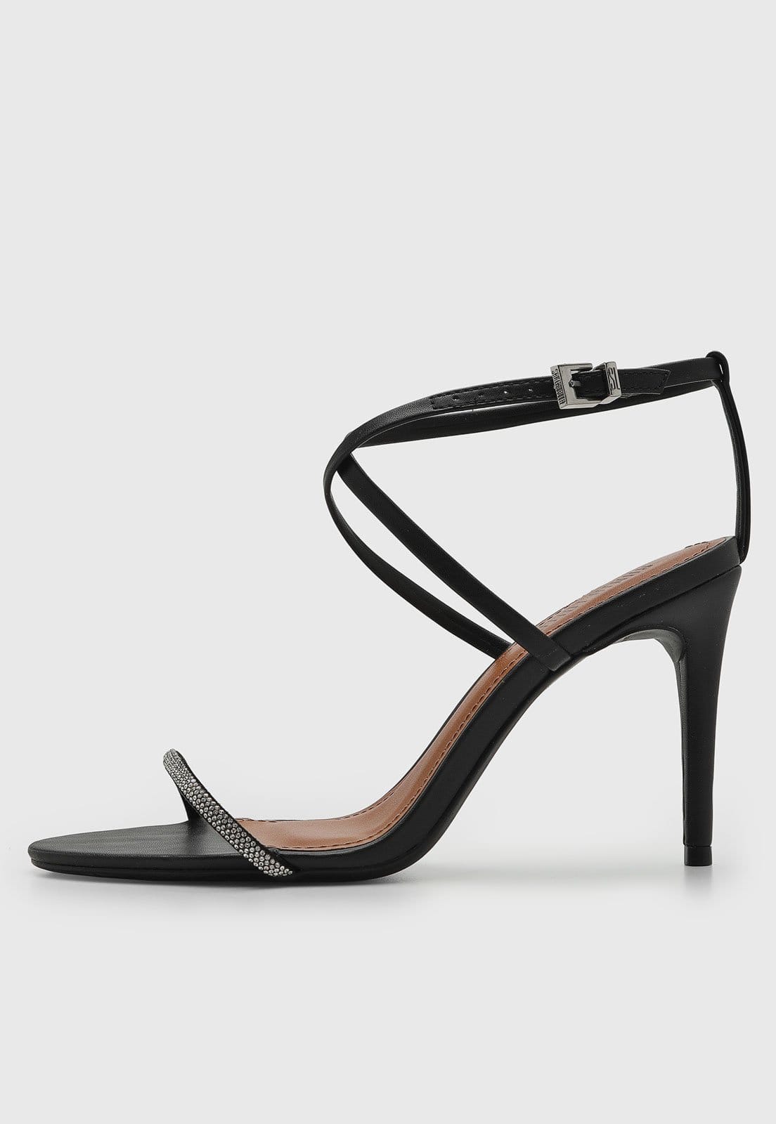 Sandália Feminina Santa Lolla Salto Fino Preta