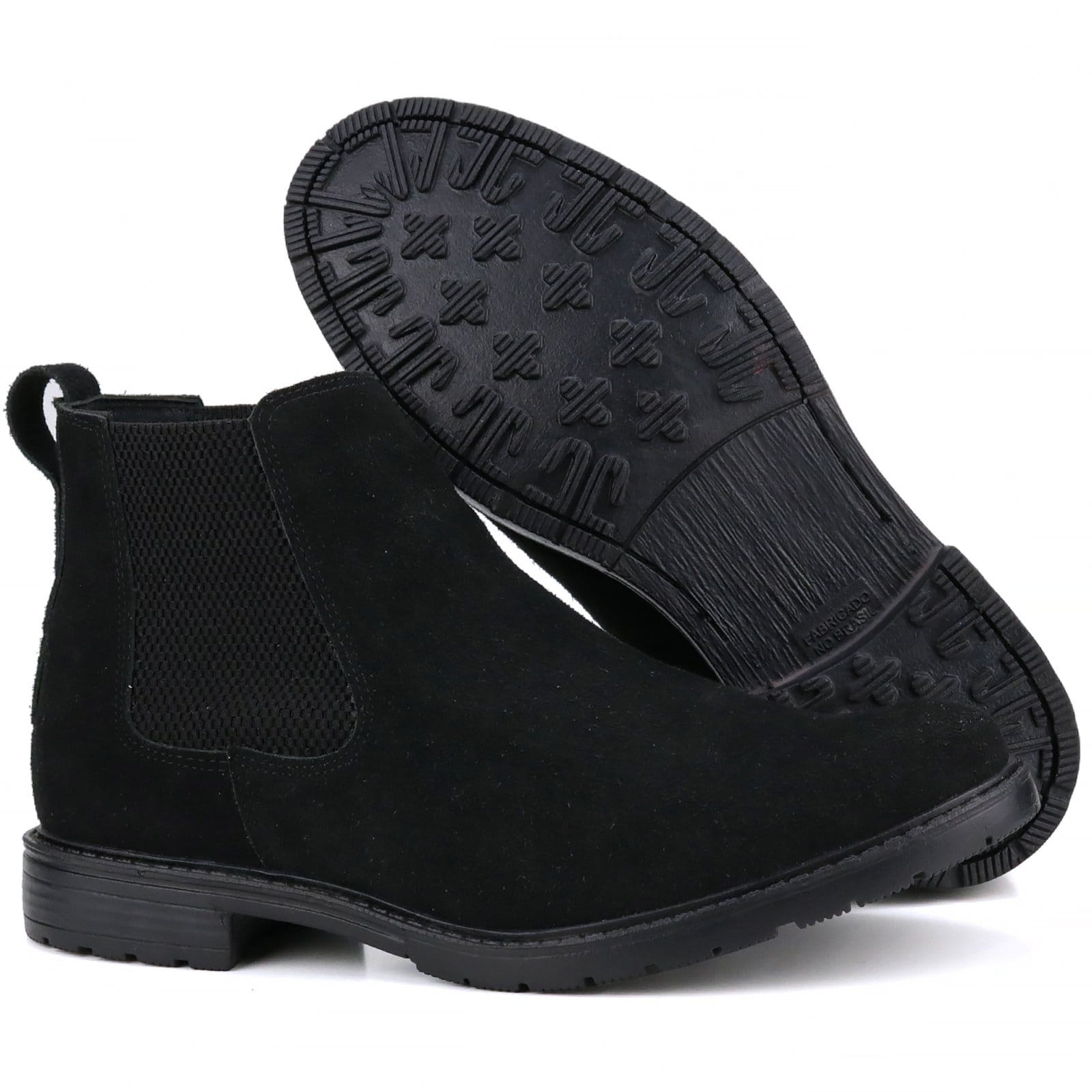 Vista 2 Bota Botina Chelsea Mr. Gutt Couro Preta Mr. Gutt preto