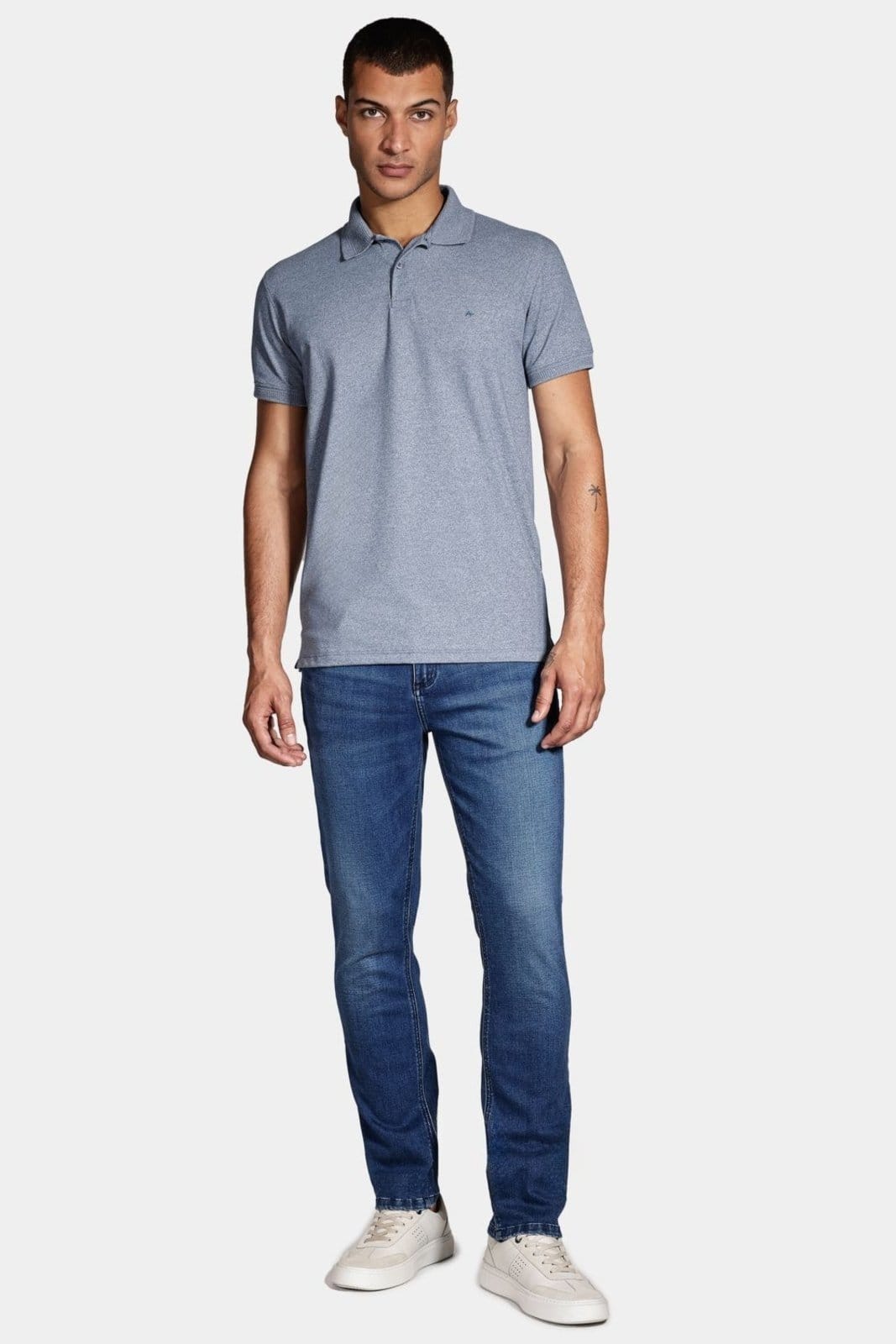 Vista 2 Calça Jeans Aramis Slim Especial Escura Escuro Aramis azul