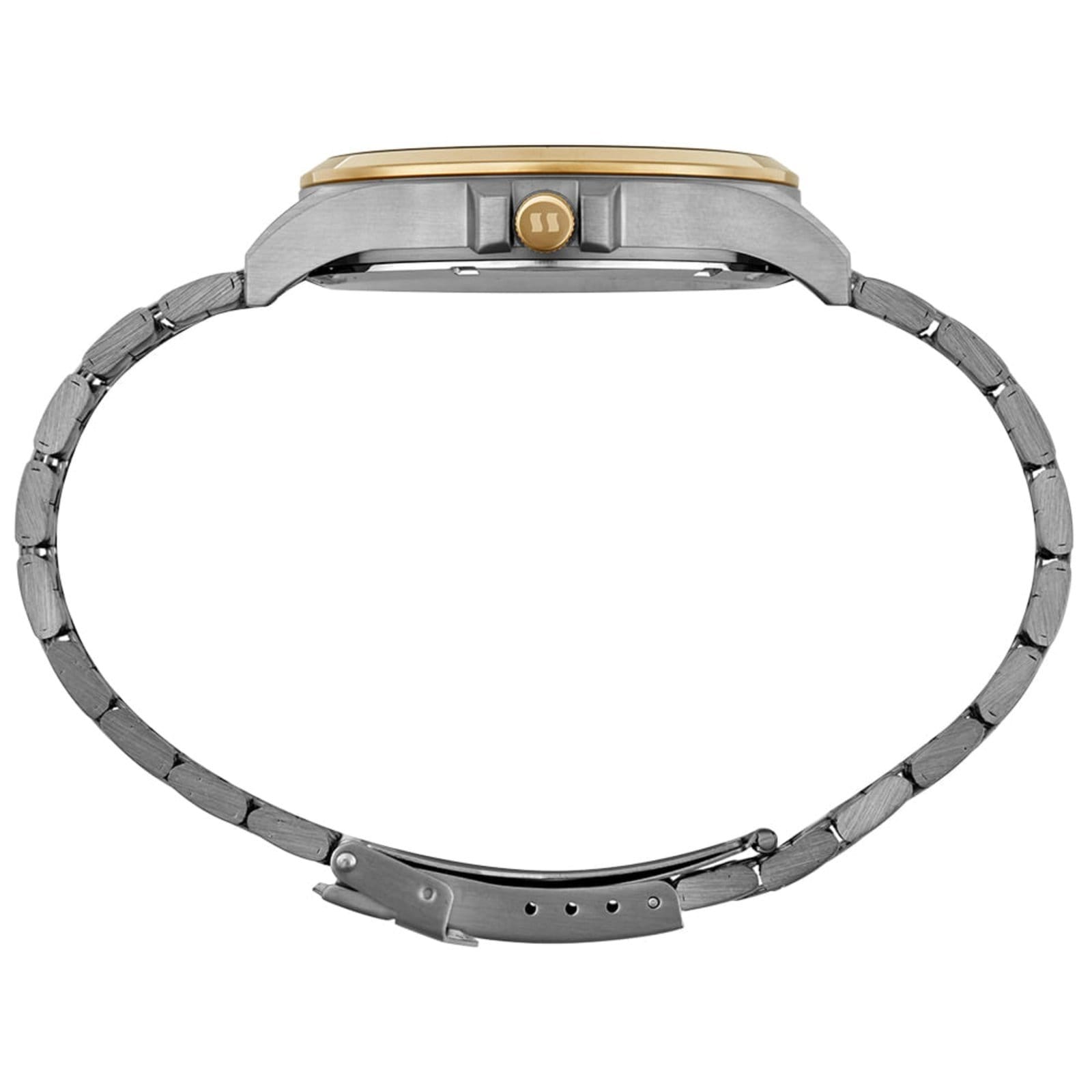 Vista 2 Relógio Masculino Seculus Aço Numeração Completa Bicolor Seculus prata