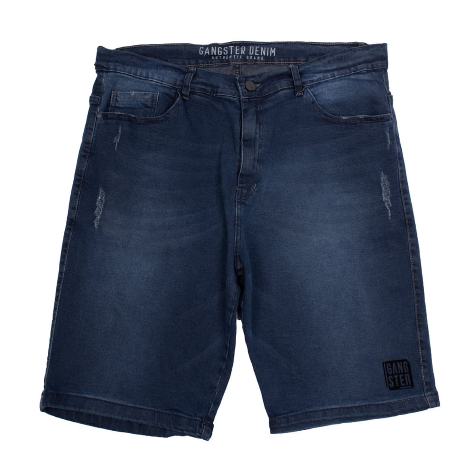 Bermuda Jeans Masculina Gangster Lavagem Escura