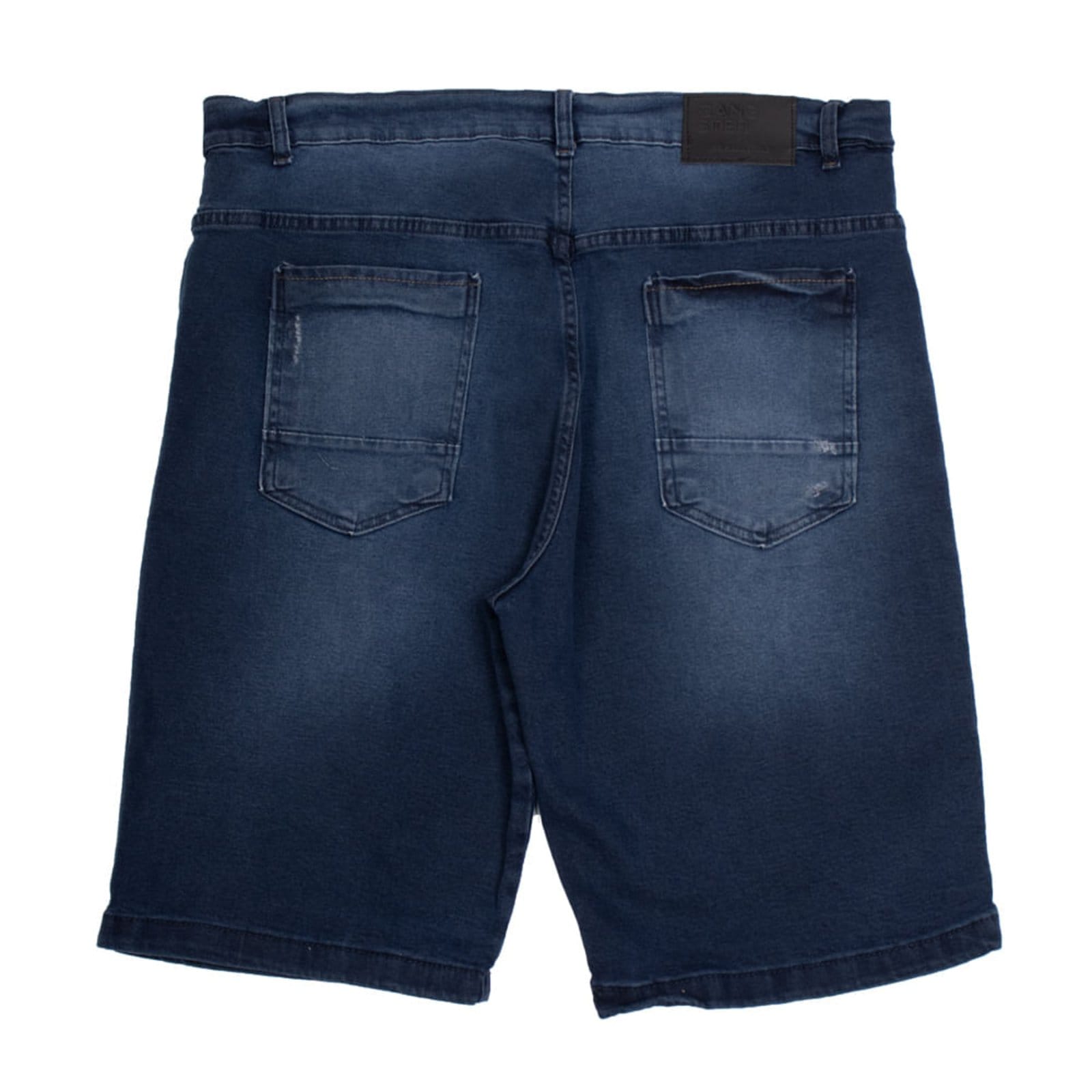 Vista 2 Bermuda Jeans Masculina Gangster Lavagem Escura Gangster azul