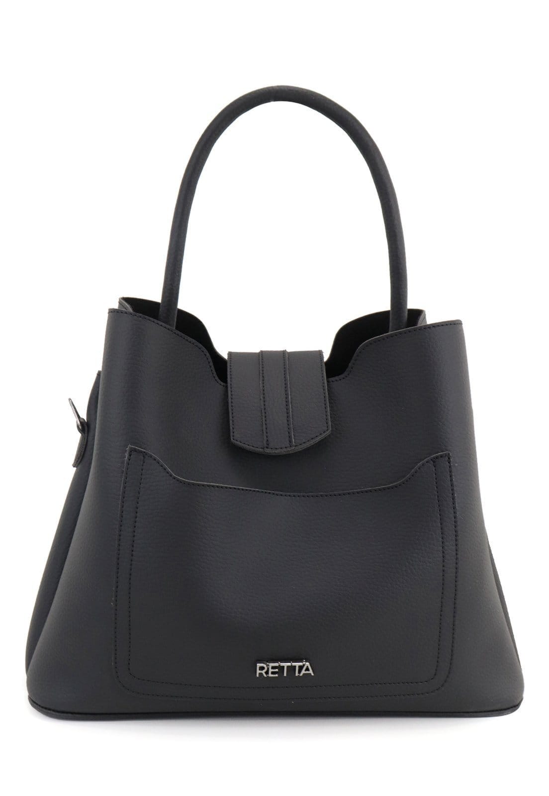 Vista 2 Bolsa Feminina Tira Colo Transversal e de Ombro Retta Oficial Preta Retta Oficial preto