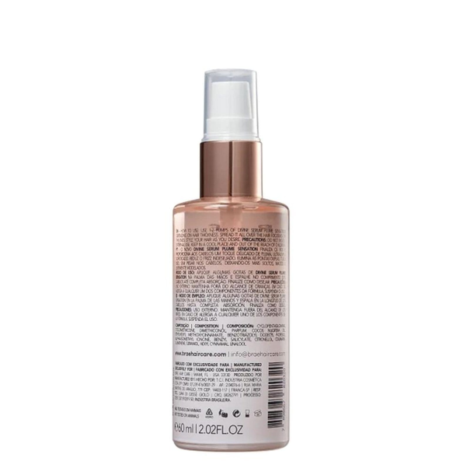 Vista 2 BRAE Divine Plume Sensation Serum Reparador Capilar 60ml BRAÉ multicolorido