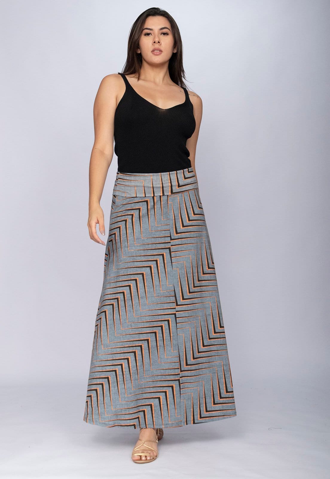 Saia CabanaFree Longa Malha SAZ Estampa Murici