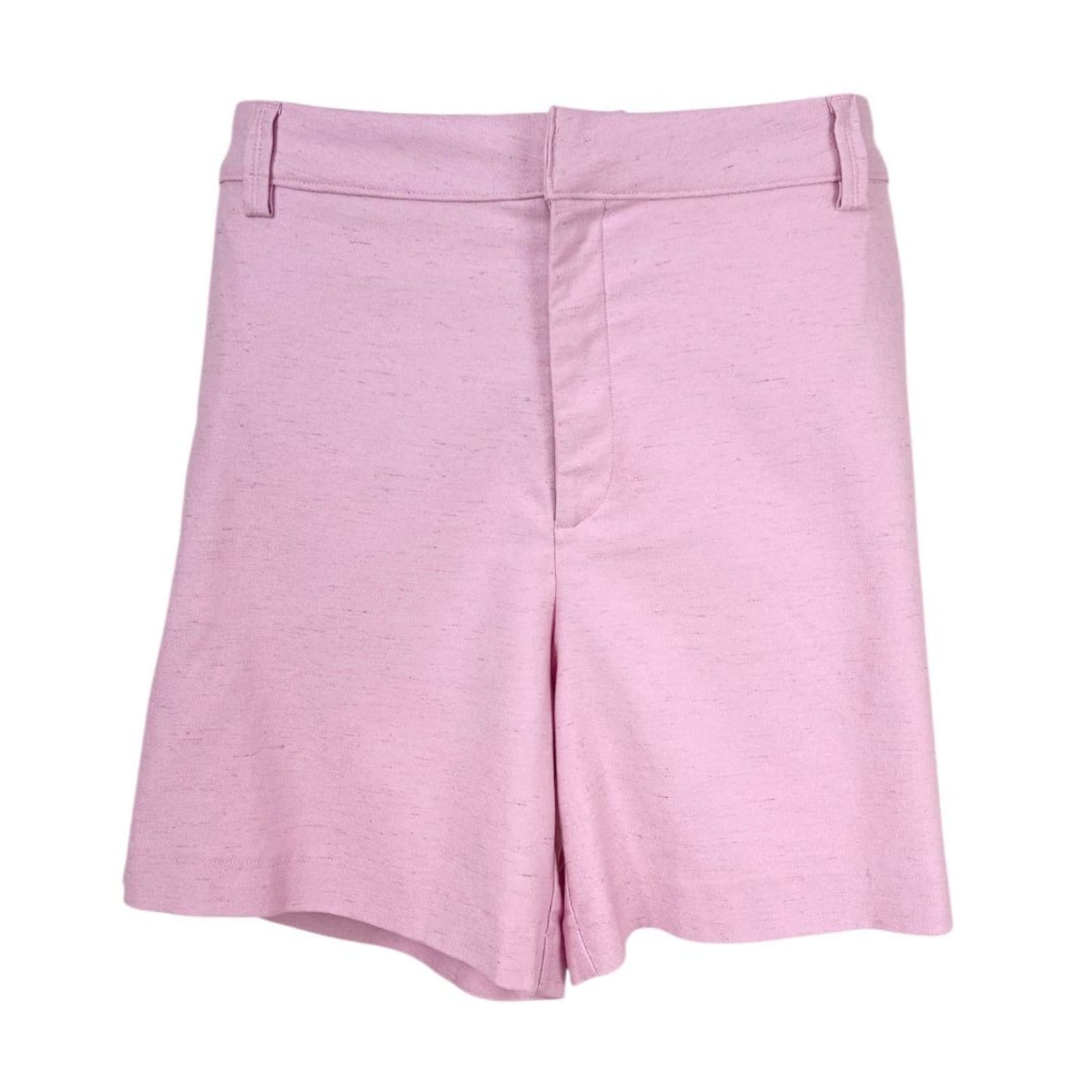 Vista 2 Bermuda Linho Marrom Triton rosa