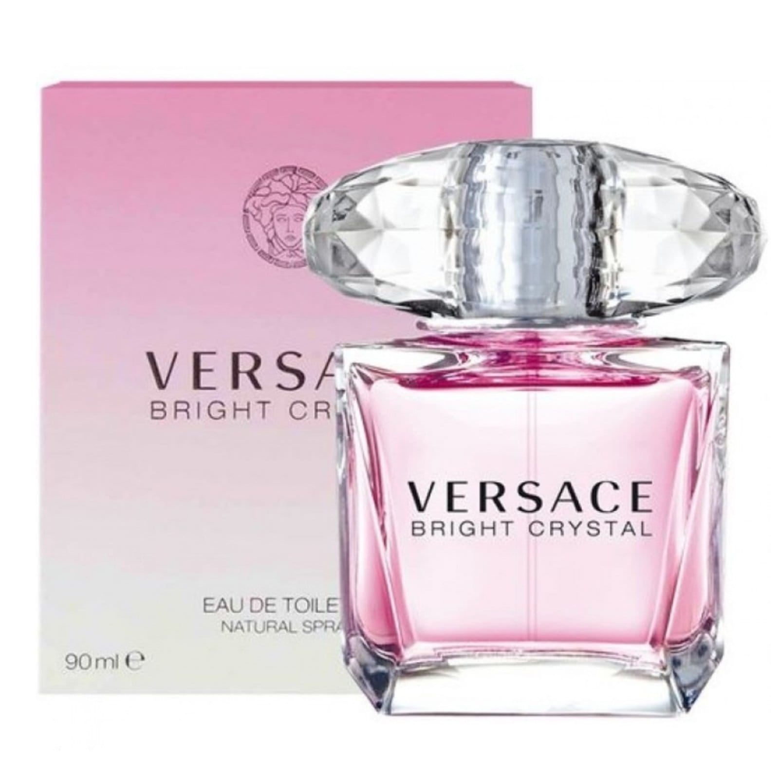 Vista 2 Versace Bright Crystal Feminino Eau De Toilette 90 ml Versace incolor