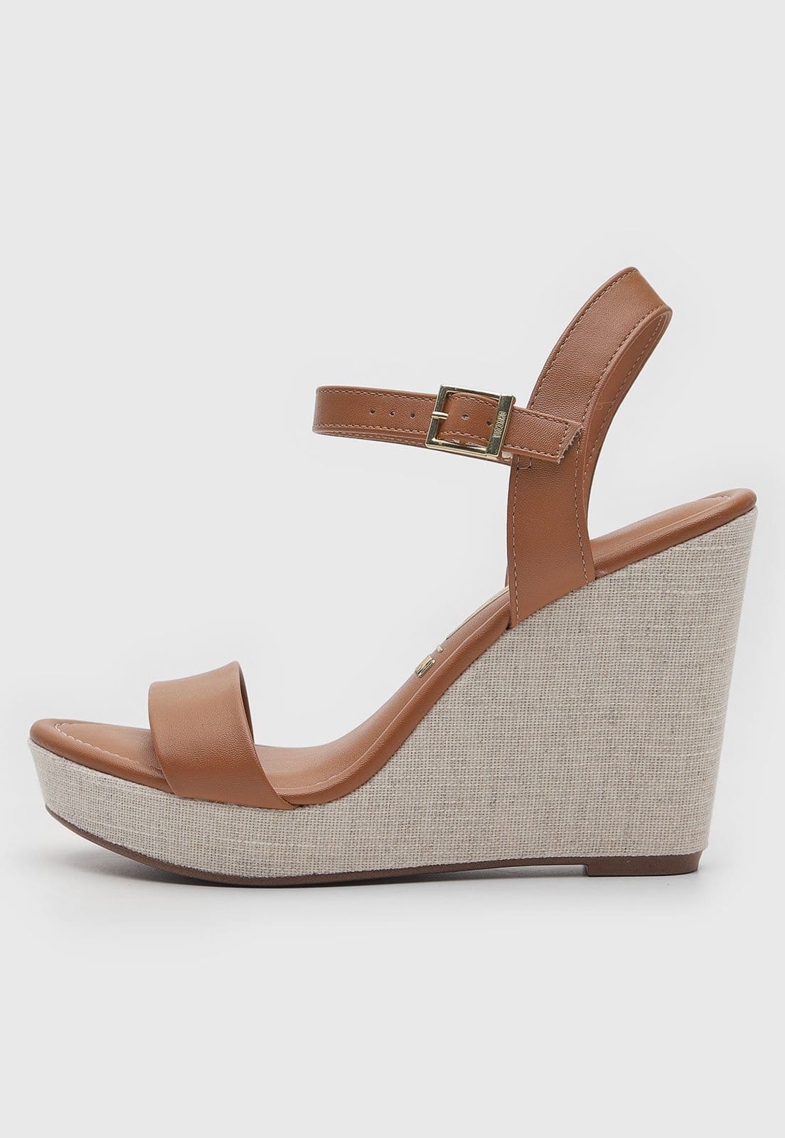 Vista principal Sandália Anabela Vizzano Texturizado VIZZANO marrom