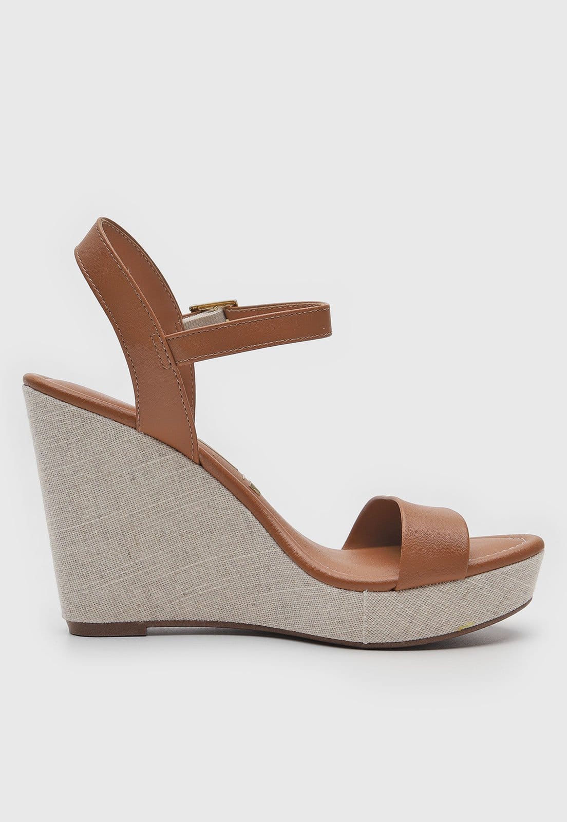 Vista 2 Sandália Anabela Vizzano Texturizado VIZZANO marrom