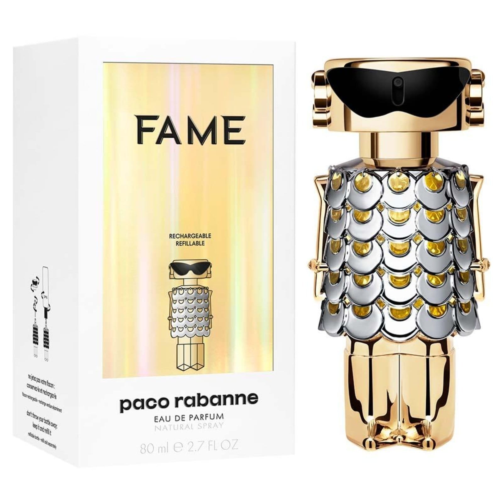 Vista 2 Paco Rabanne Fame Feminino Eau de Parfum Paco Rabanne incolor