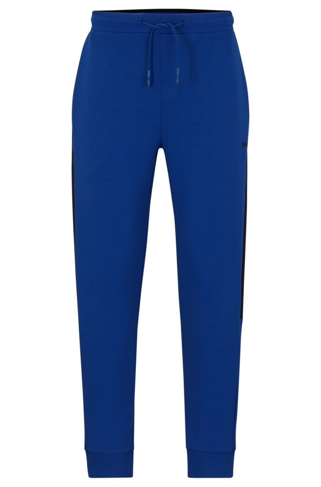 Vista principal Calça De Moletom Em Mistura De Algodão Com Faixa Lateral. G - L Boss azul