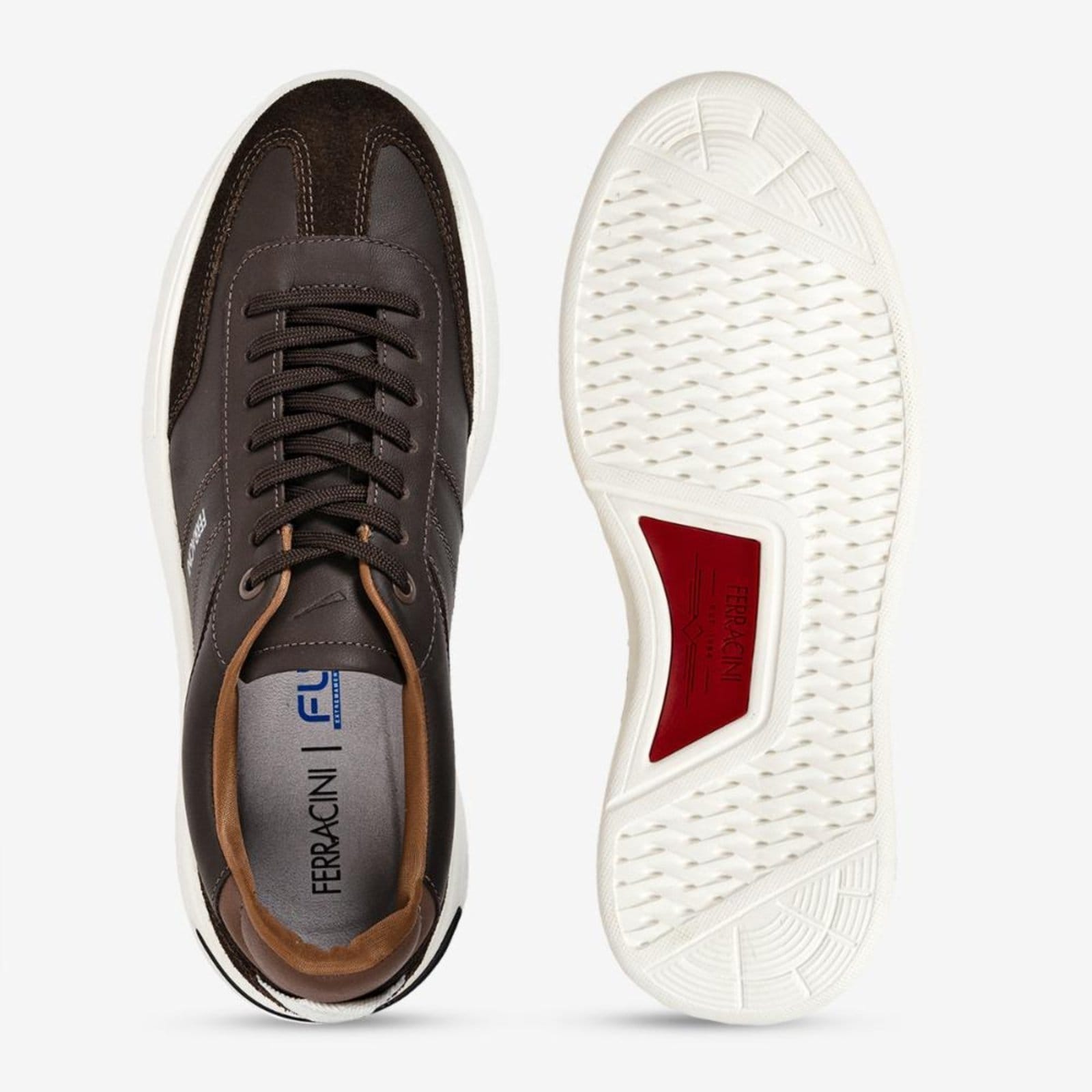 Vista 2 Tênis Masculino Ferracini Buzios de Couro 8964-652D FERRACINI marrom