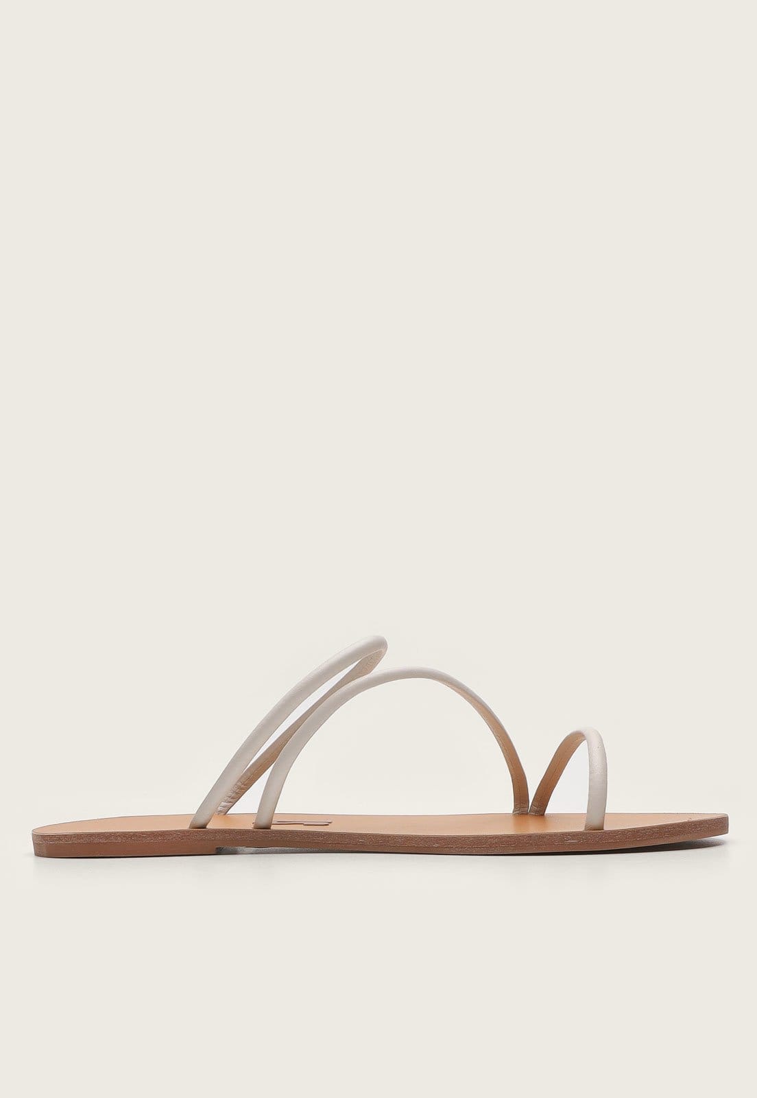 Vista 2 Rasteira Santa Lolla Tiras Branca Santa Lolla branco