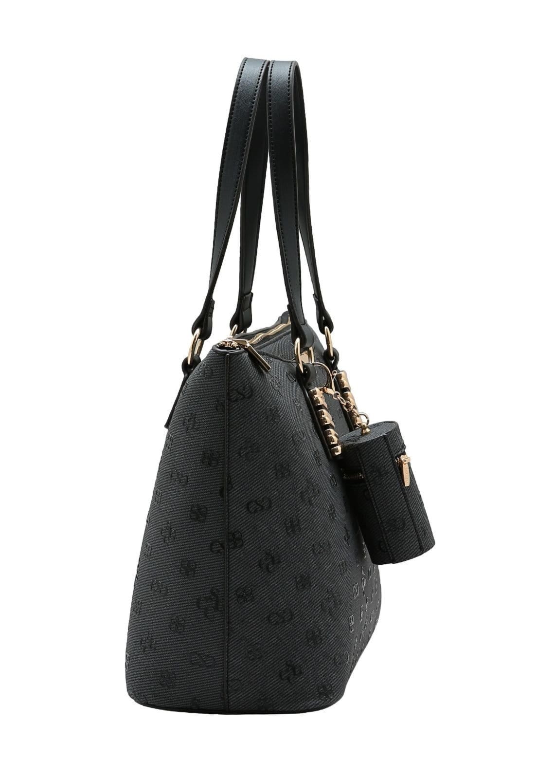 Vista 2 Bolsa Feminina Chenson Monograma Atemporal 3485412 Chenson café