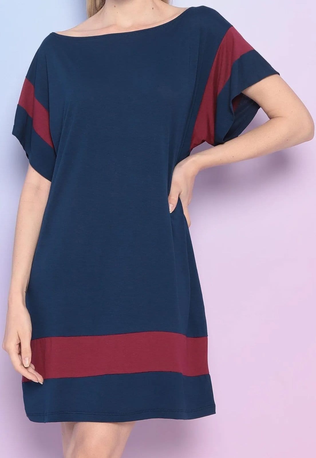 Vestido Viscolycra Maria Pae Marinho e