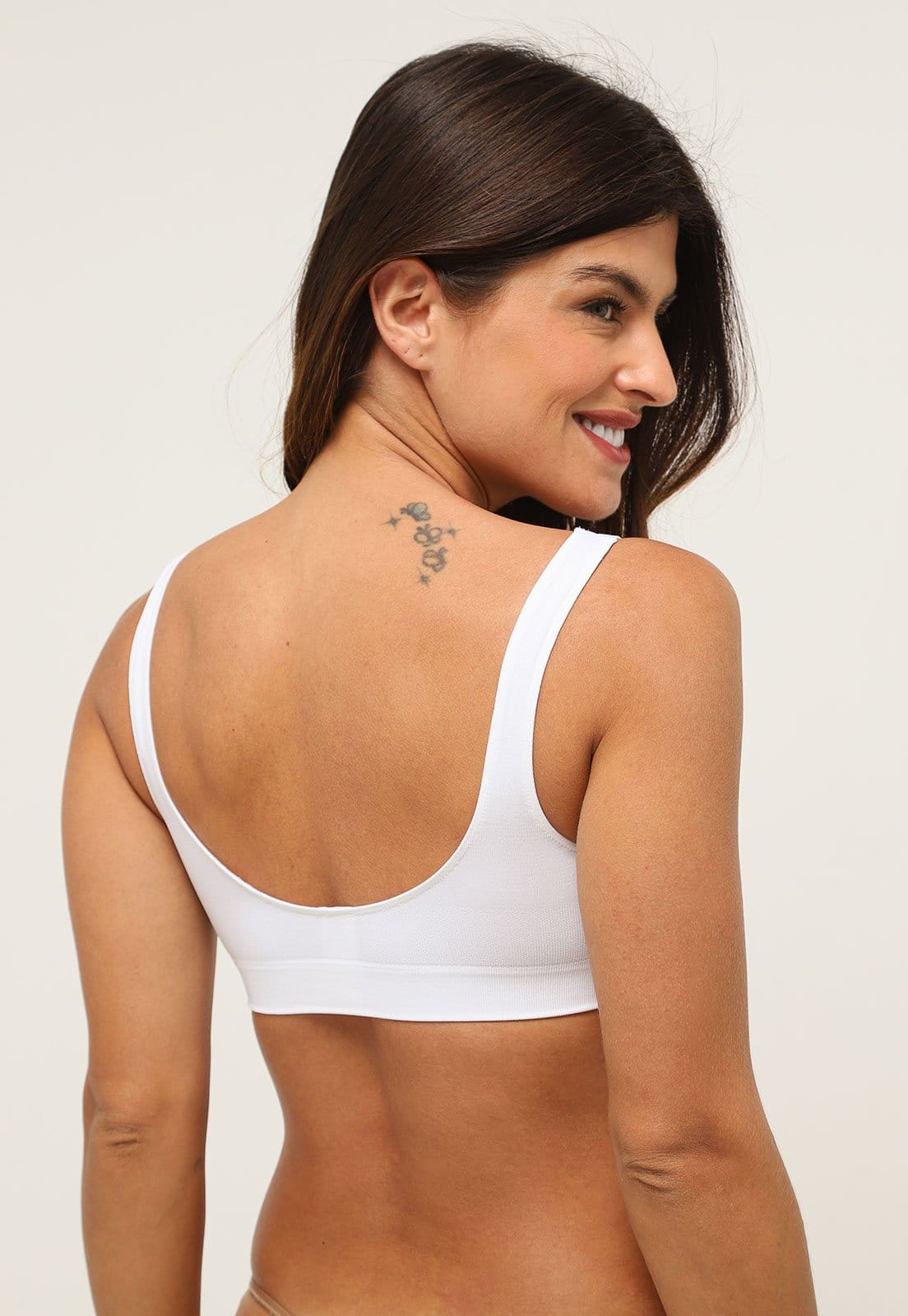 Vista 2 Top Trifil édia Sustentação TRIFIL branco