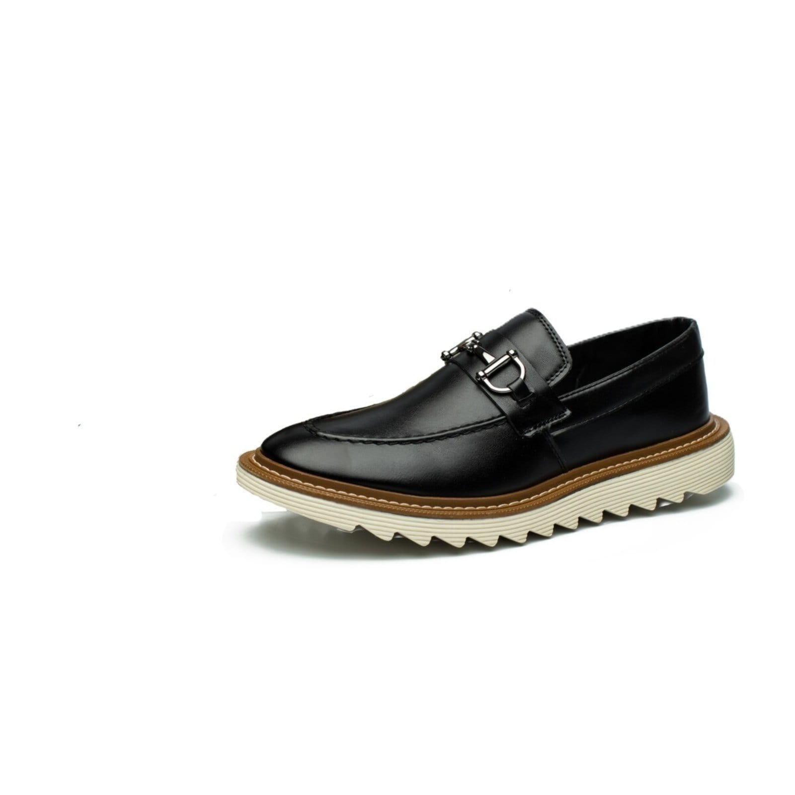 Vista principal Sapato Masculino Dublin Mocassim Tratorado Social Mocassim Casual Moderno THEZB preto