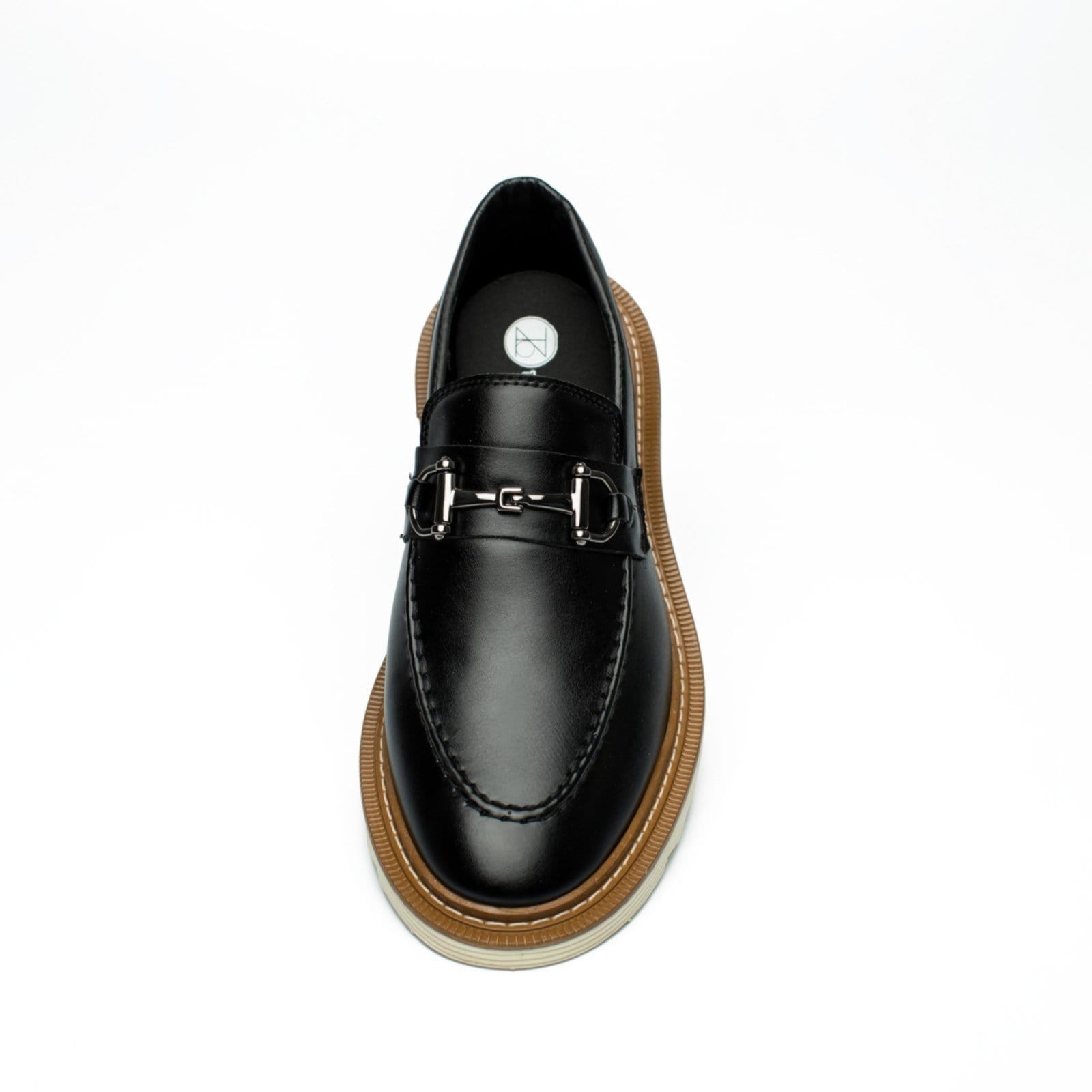 Vista 2 Sapato Masculino Dublin Mocassim Tratorado Social Mocassim Casual Moderno THEZB preto